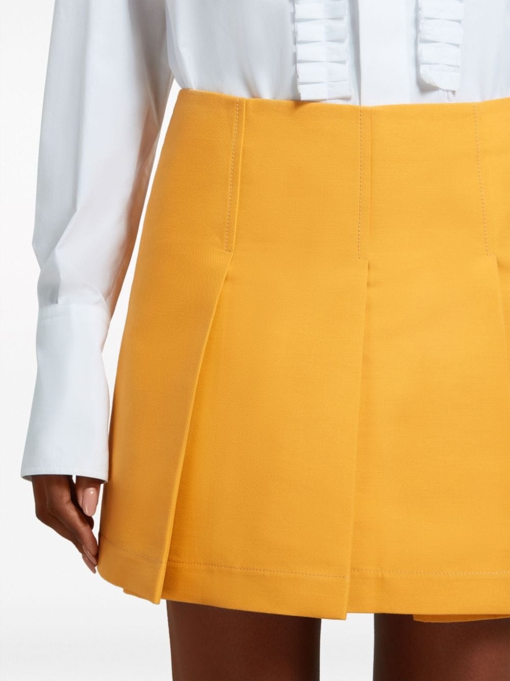 pleated cotton miniskirt - 5