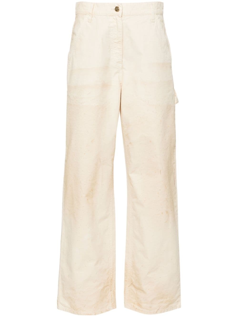 high-waist wide-leg trousers - 1