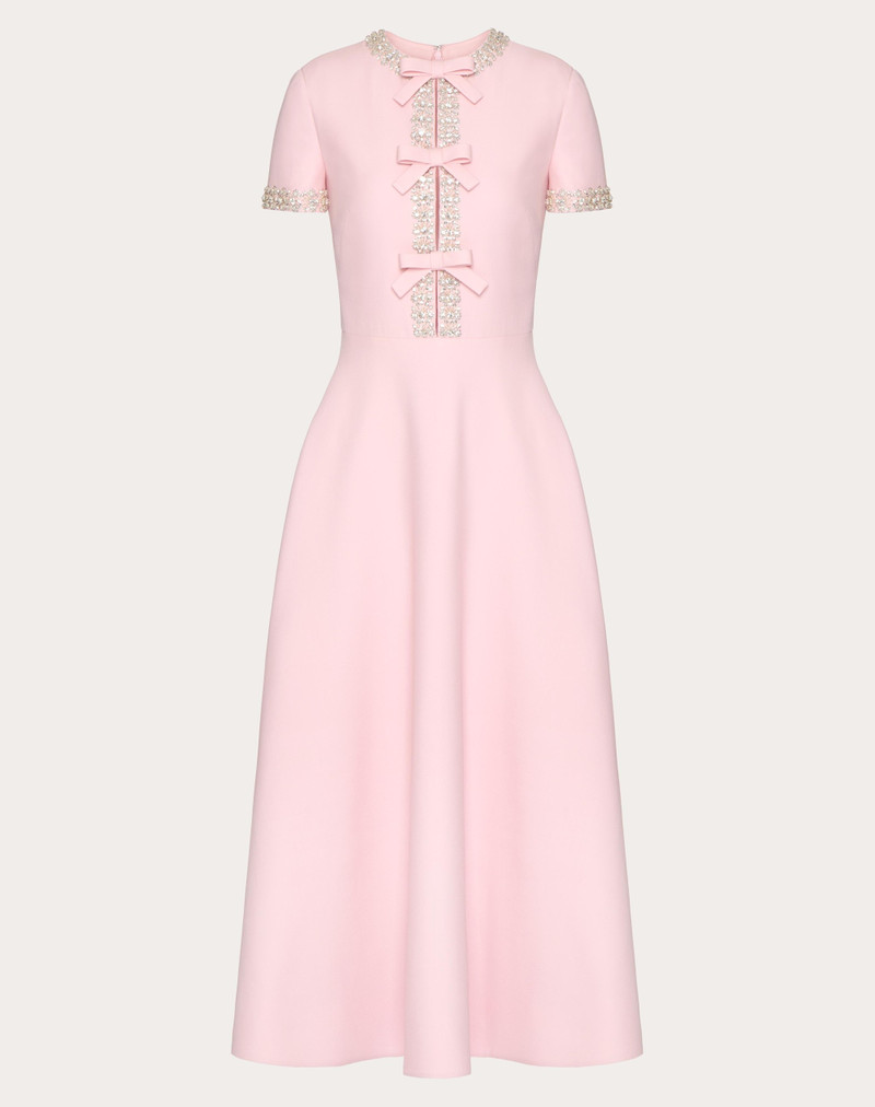 CREPE 기능 EMBROIDERED MIDI DRESS 1