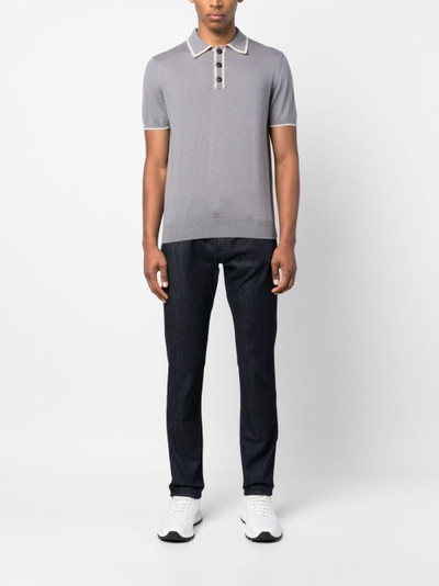 GIORGIO ARMANI slim-cut mid-rise jeans outlook