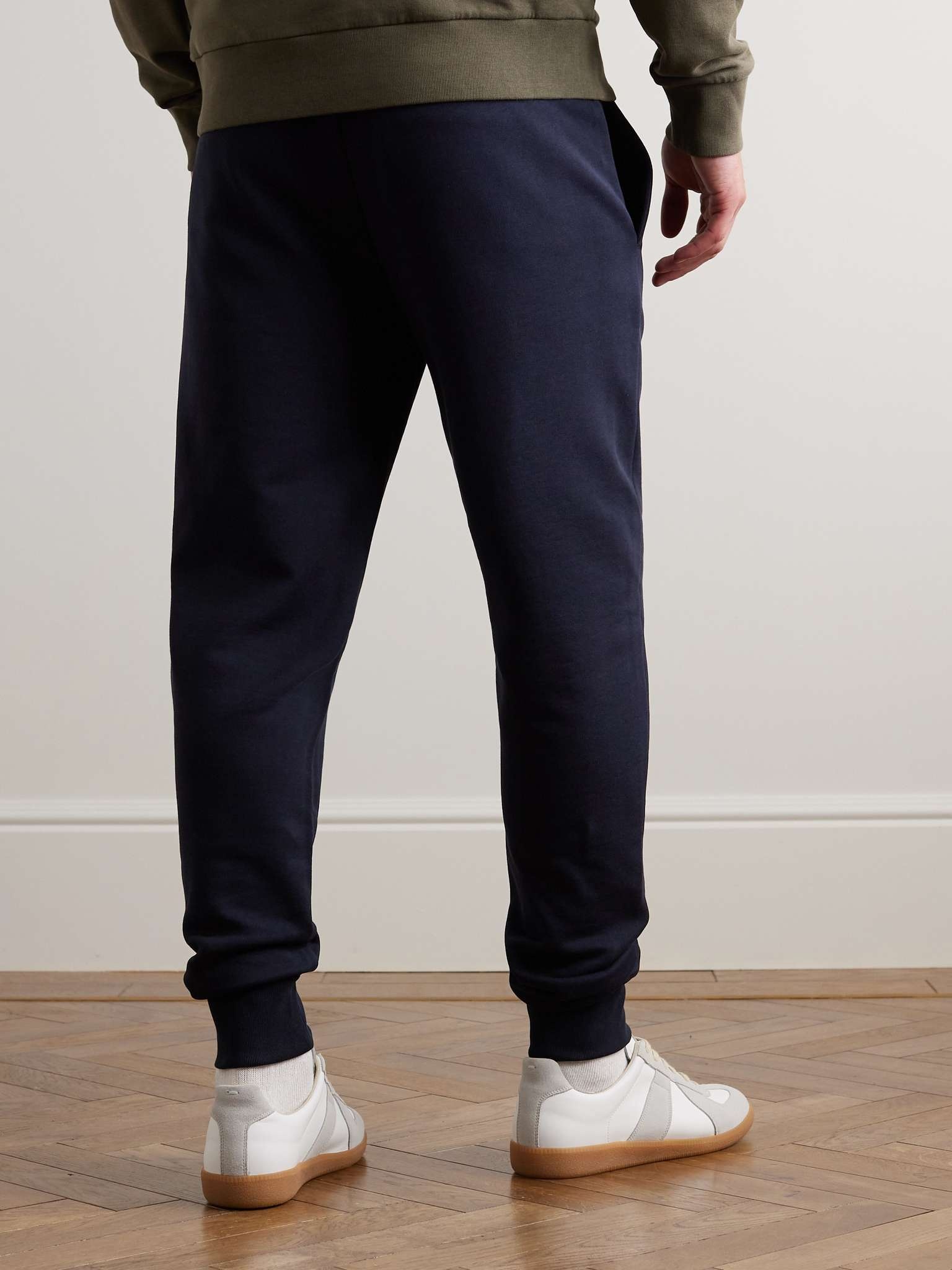 Tapered Logo-Appliquéd Cotton-Jersey Sweatpants - 3
