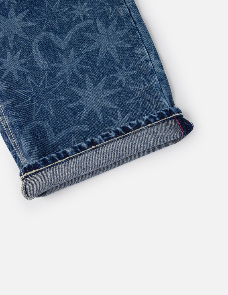EVISU X GDC Allover Washed Print Relax Fit Jeans 10