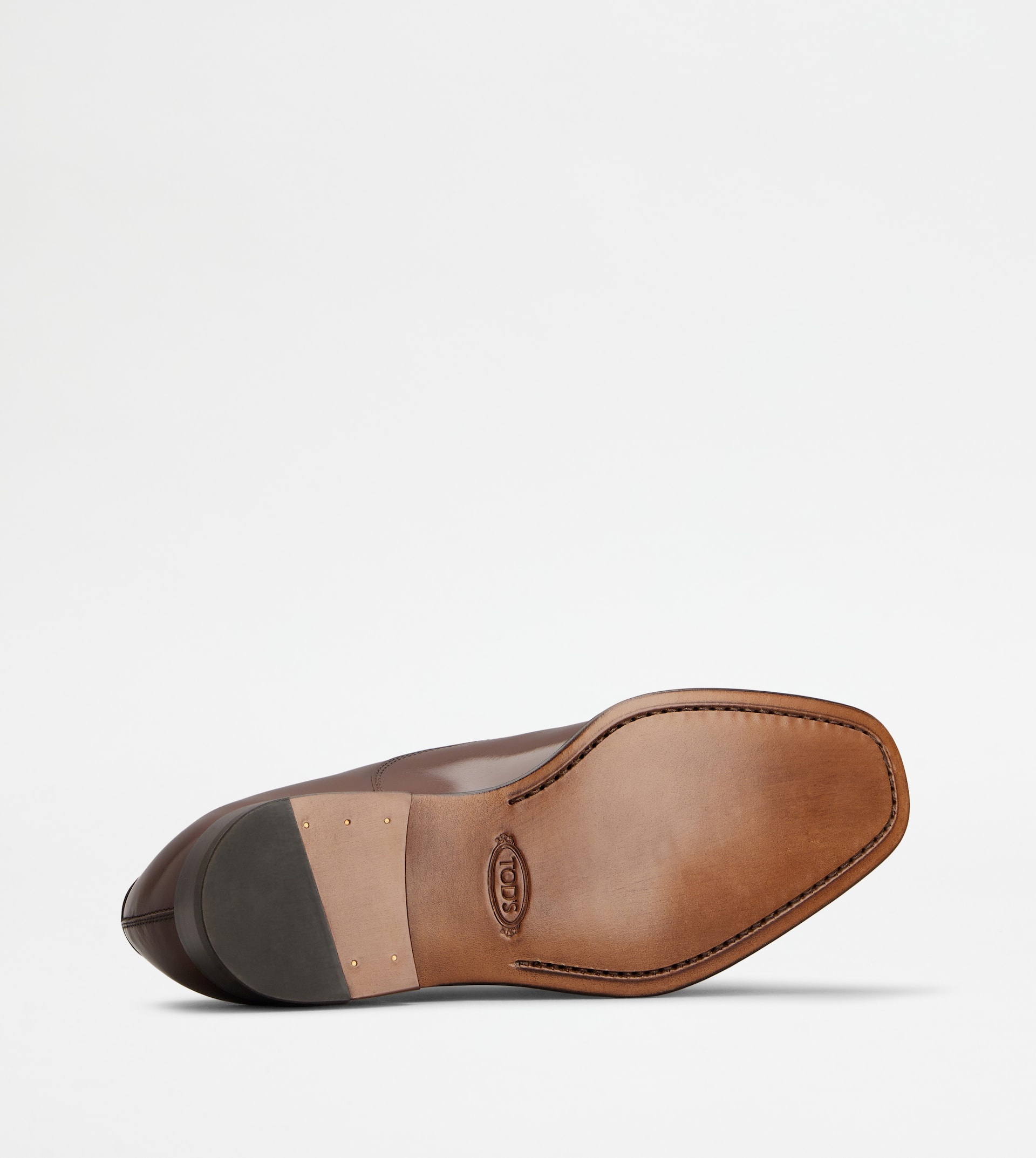 LACE-UPS IN LEATHER - BROWN - 4