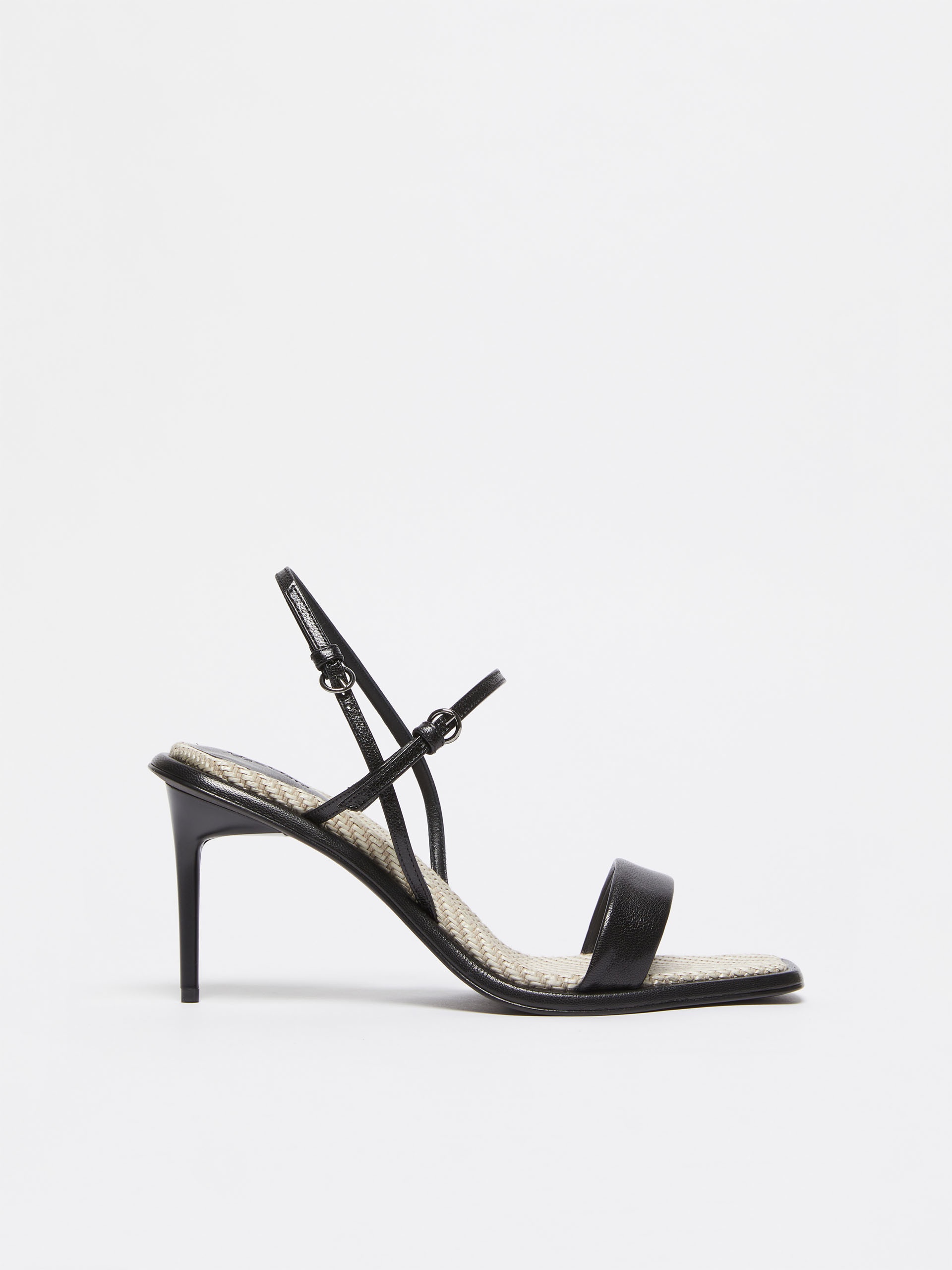 STRAW Nappa-leather sandals - 1