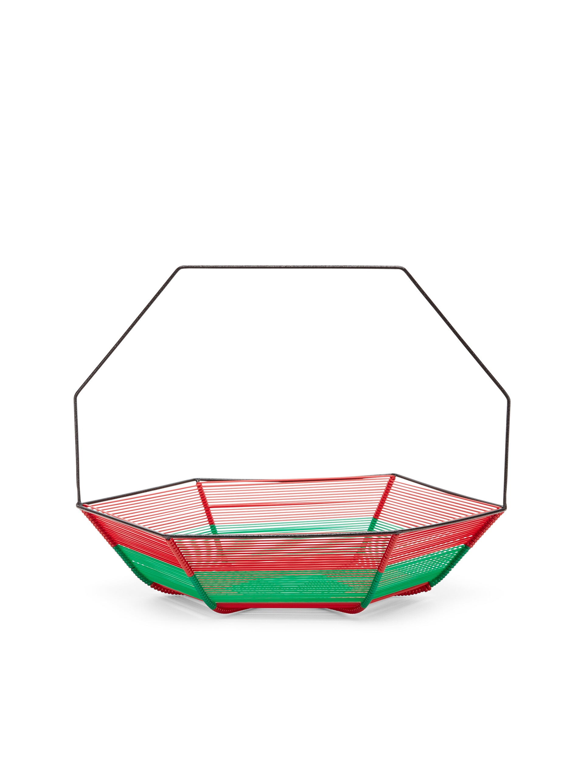 MARNI MARKET HEXAGONAL GREEN AND RED FRUIT HOLDER - 3