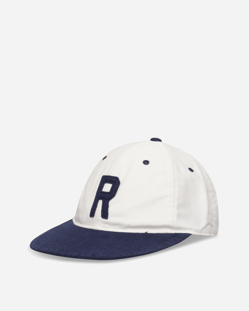 Felt-Patch Chamois Ball Cap Deckwash White / Newport Navy 1
