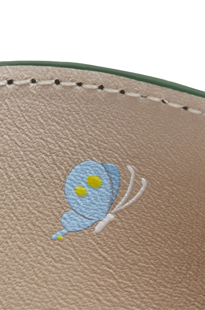 Panda plain cardholder in satin calfskin 5