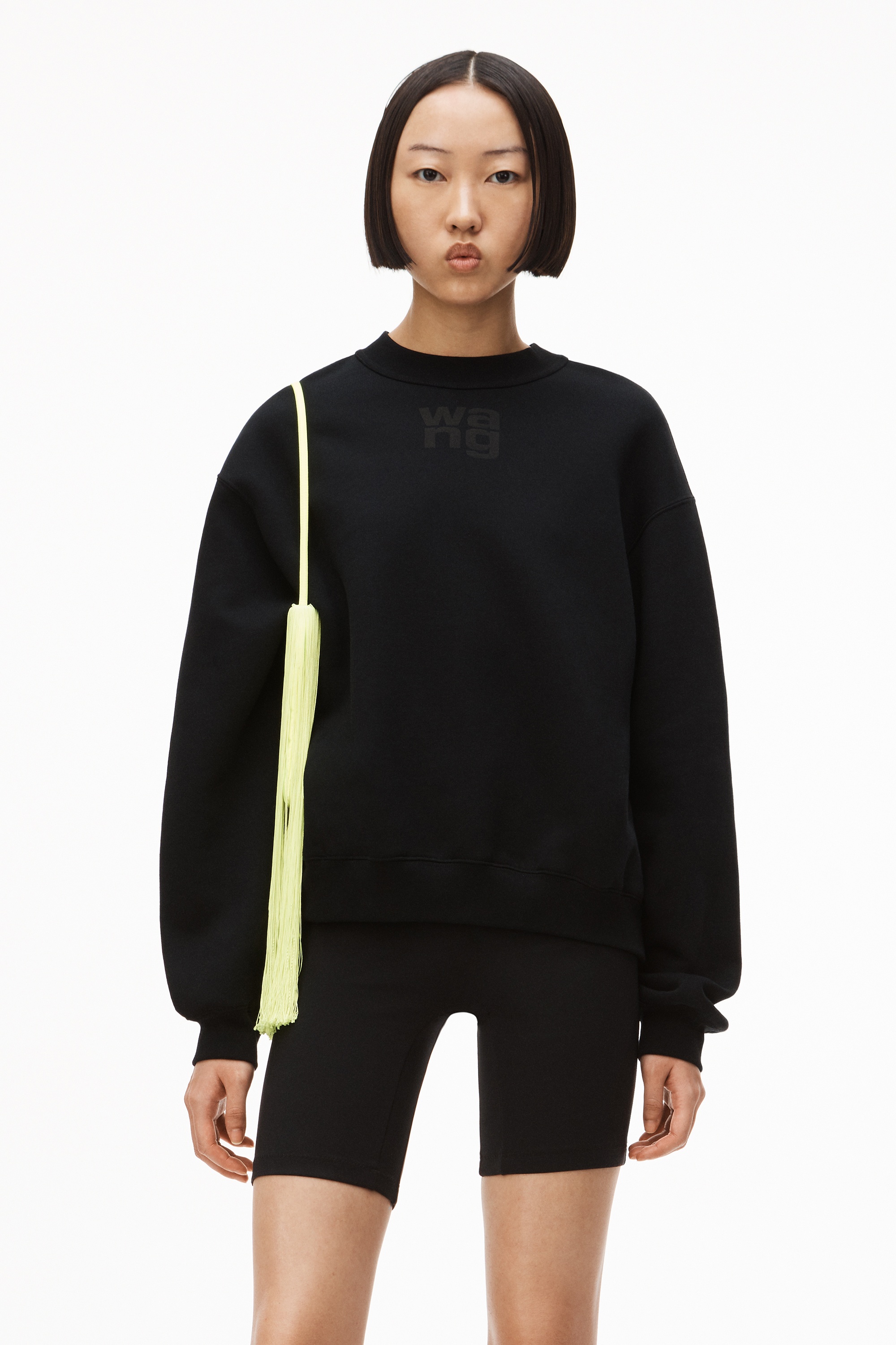 puff logo sweatshirt in structured terry - 2