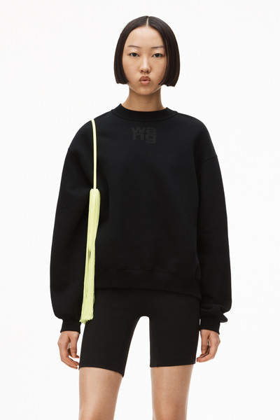 Alexander Wang puff logo sweatshirt in structured terry outlook