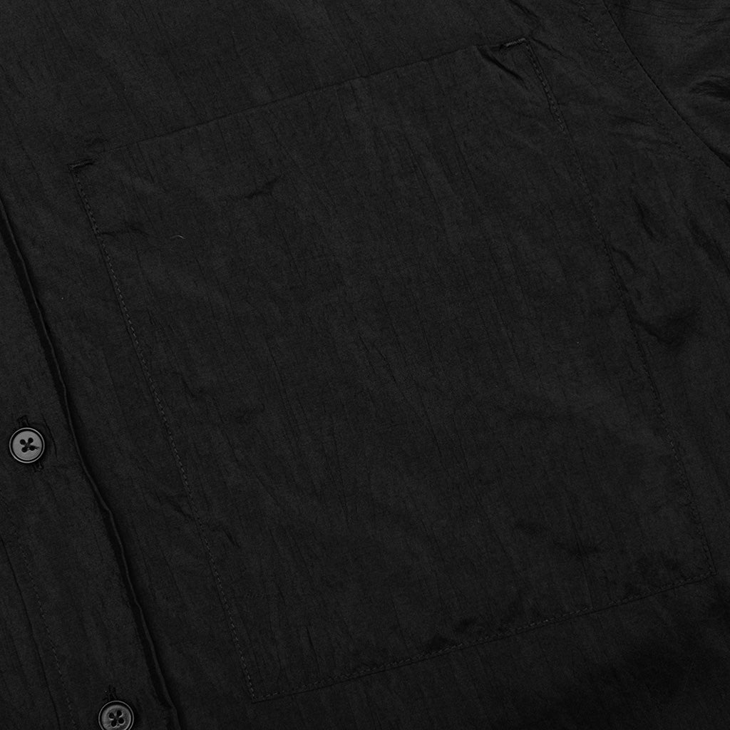 SILK AND NYLON SHIRT - BLACK - 4