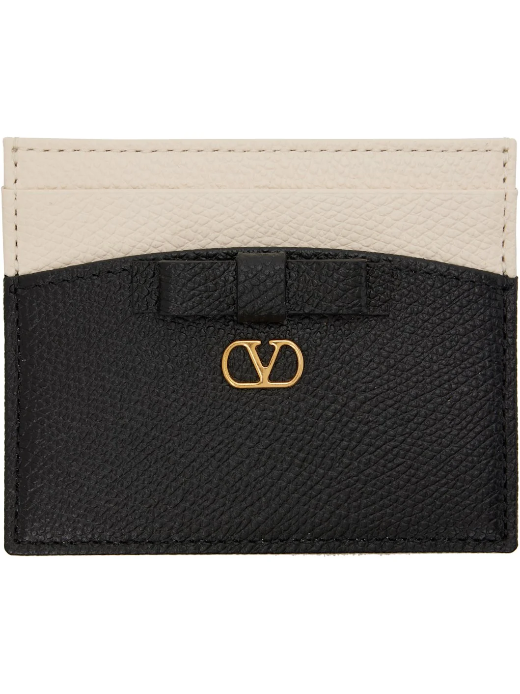 Off-White & Black Veecolor Card Holder - 1