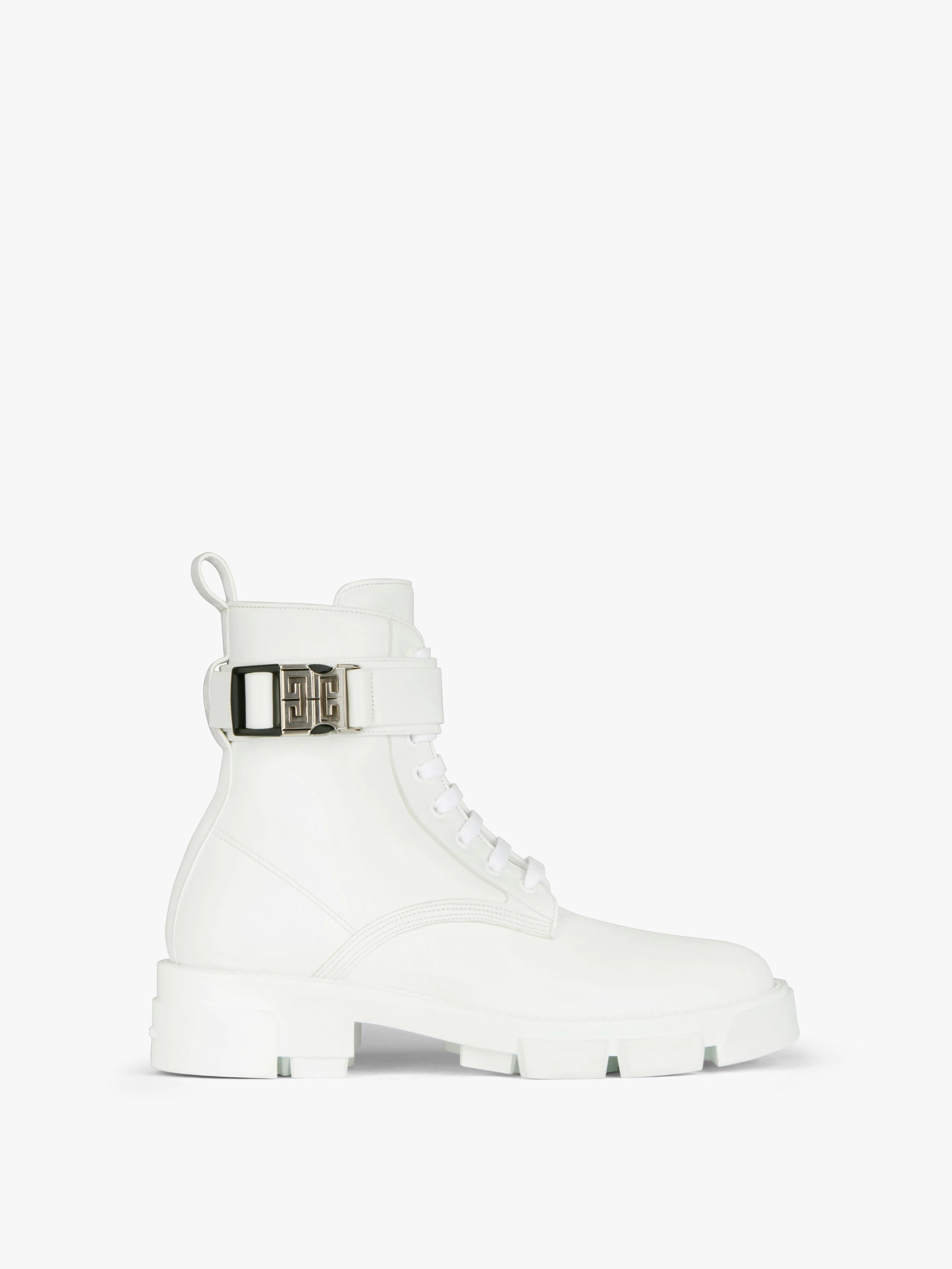 TERRA BOOTS IN LEATHER WITH 4G BUCKLE - 1