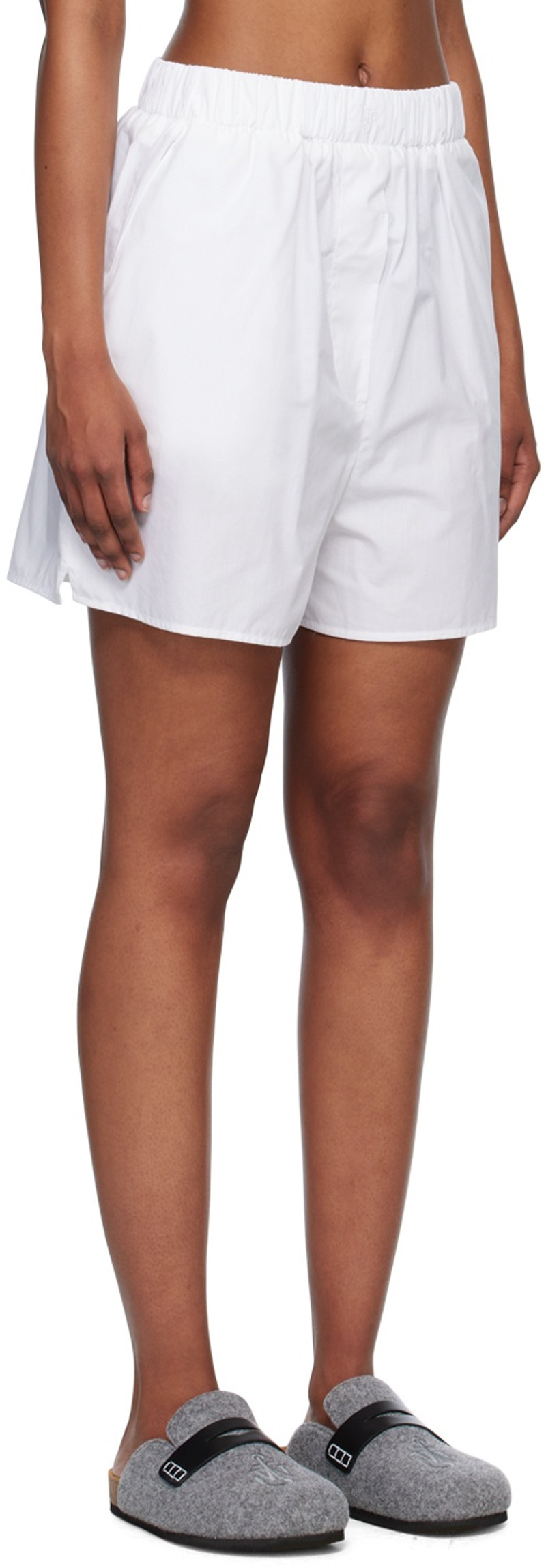 The Frankie Shop White Lui Shorts outlook