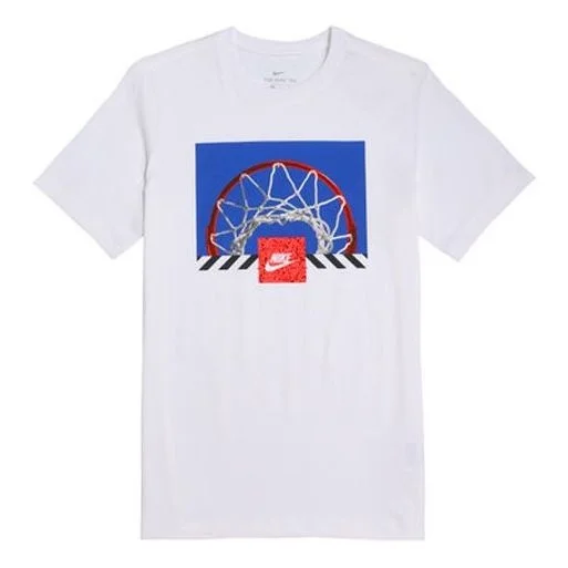 Men's Nike Printing Short Sleeve White T-Shirt CU7639-100 - 1