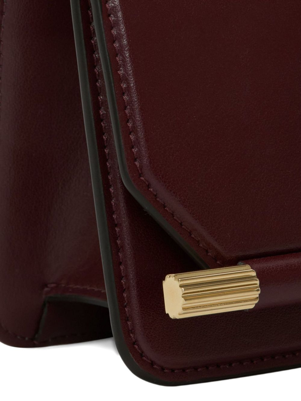202 leather bar-detail clutch bag - 5