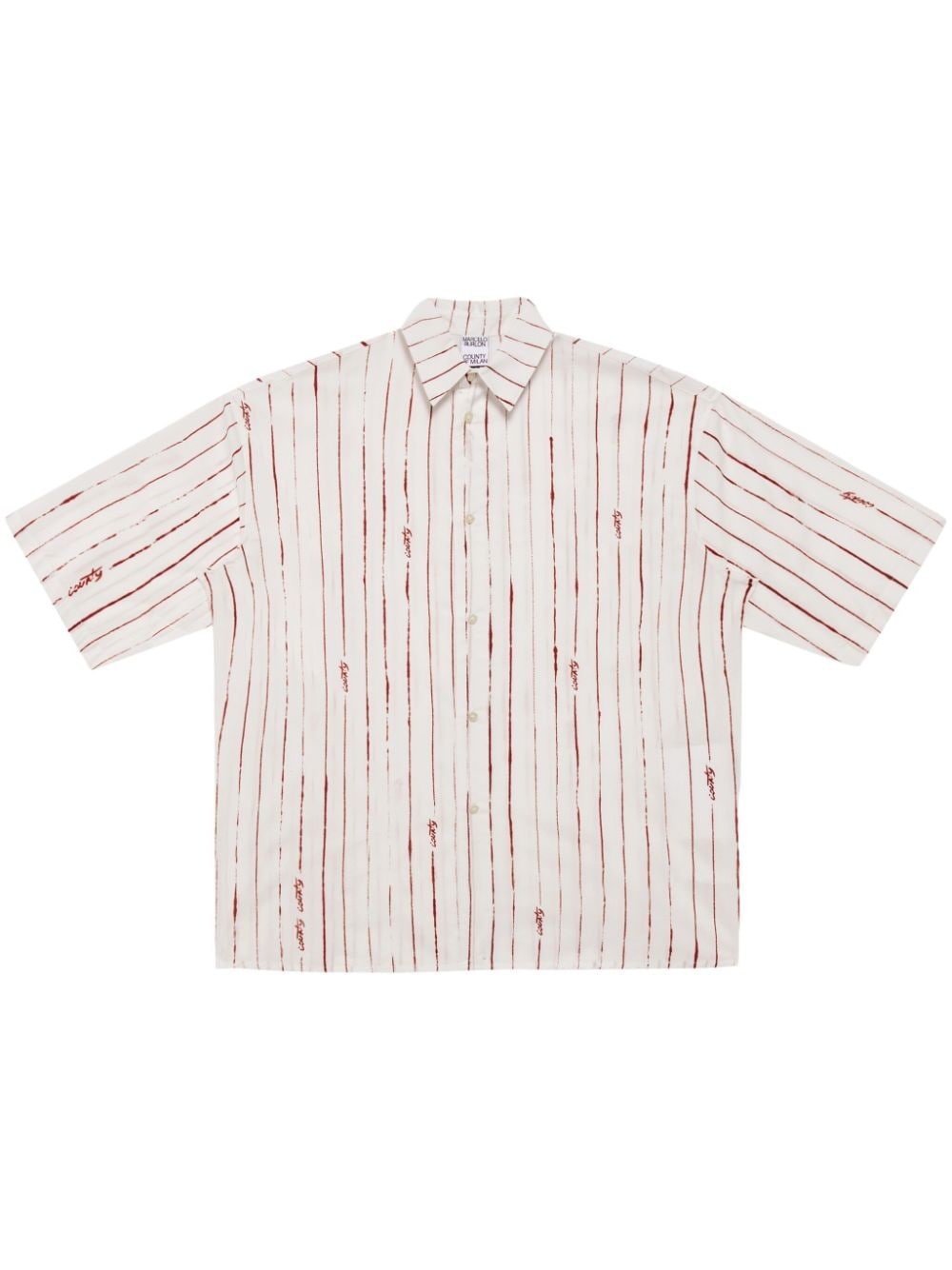 County pinstripe cotton shirt - 1