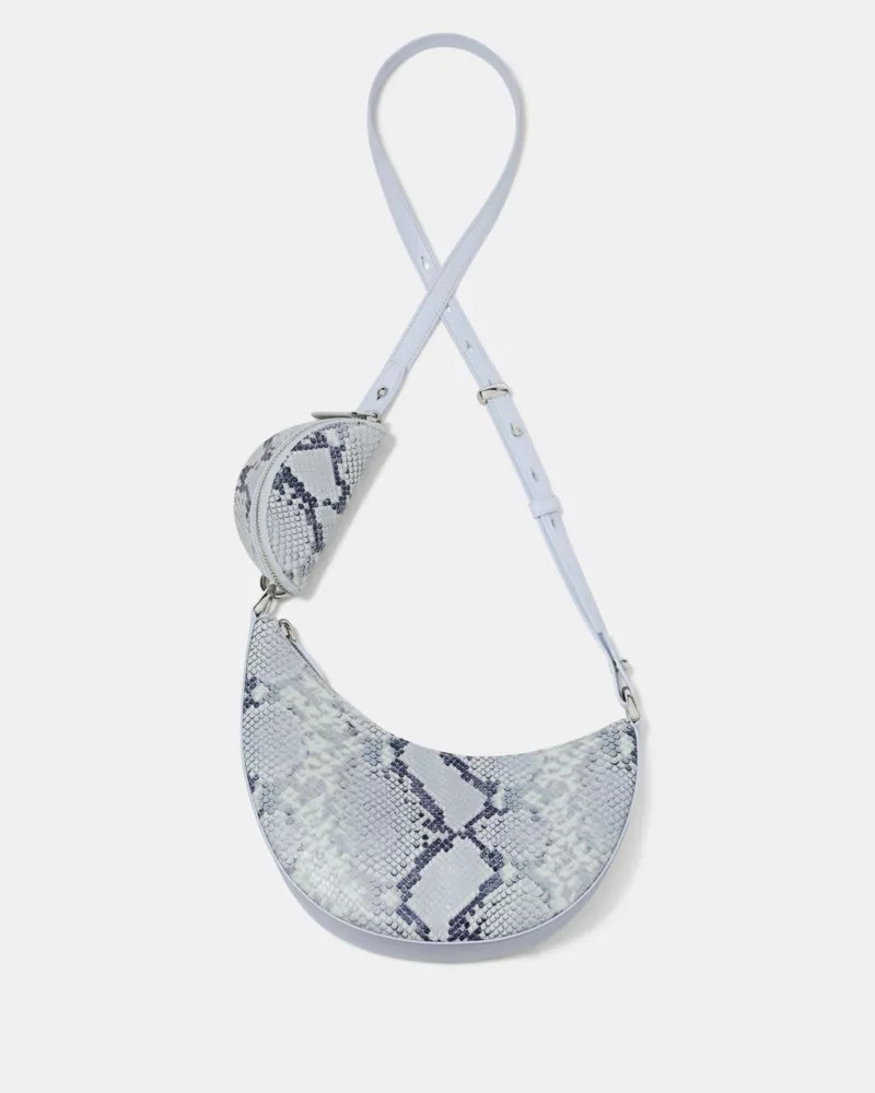 Duo Snake Embossed Crossbody Bag 7