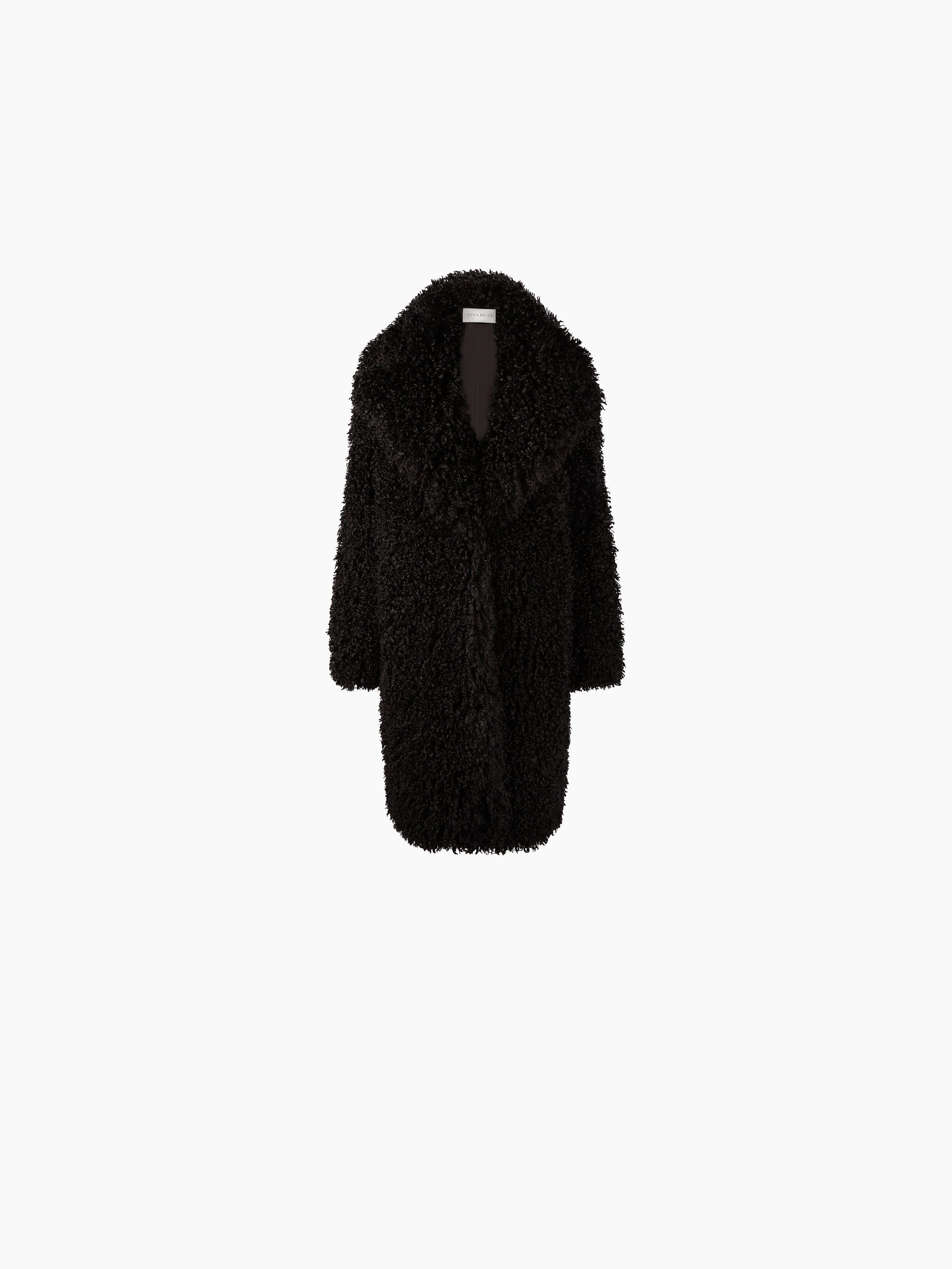 OVERSIZED COAT IN FAUX FUR - 1