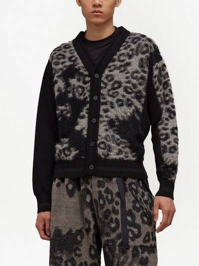 Y-3 leopard-print button-up cardigan outlook