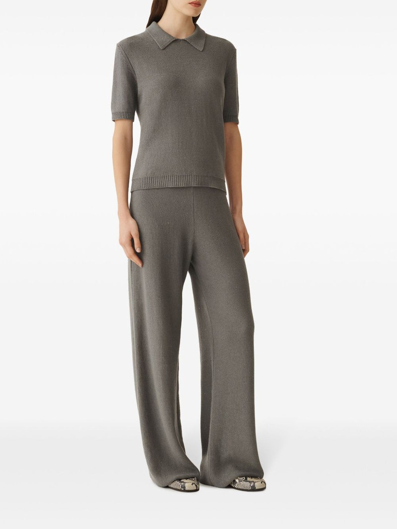 FABIANA FILIPPI fine-knit polo top outlook