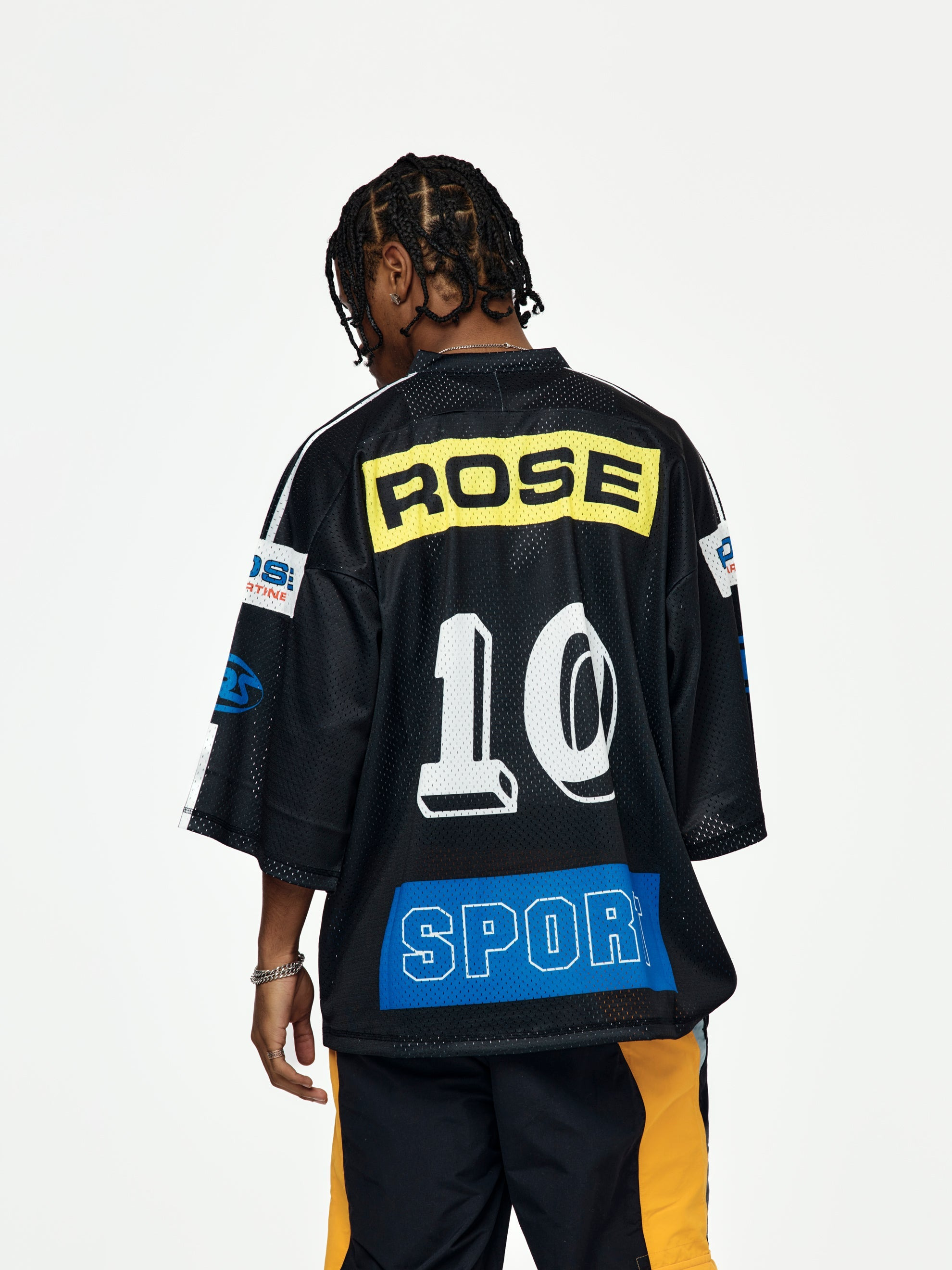 OVERSIZED FOOTBALL TOP (BLACK) - 3