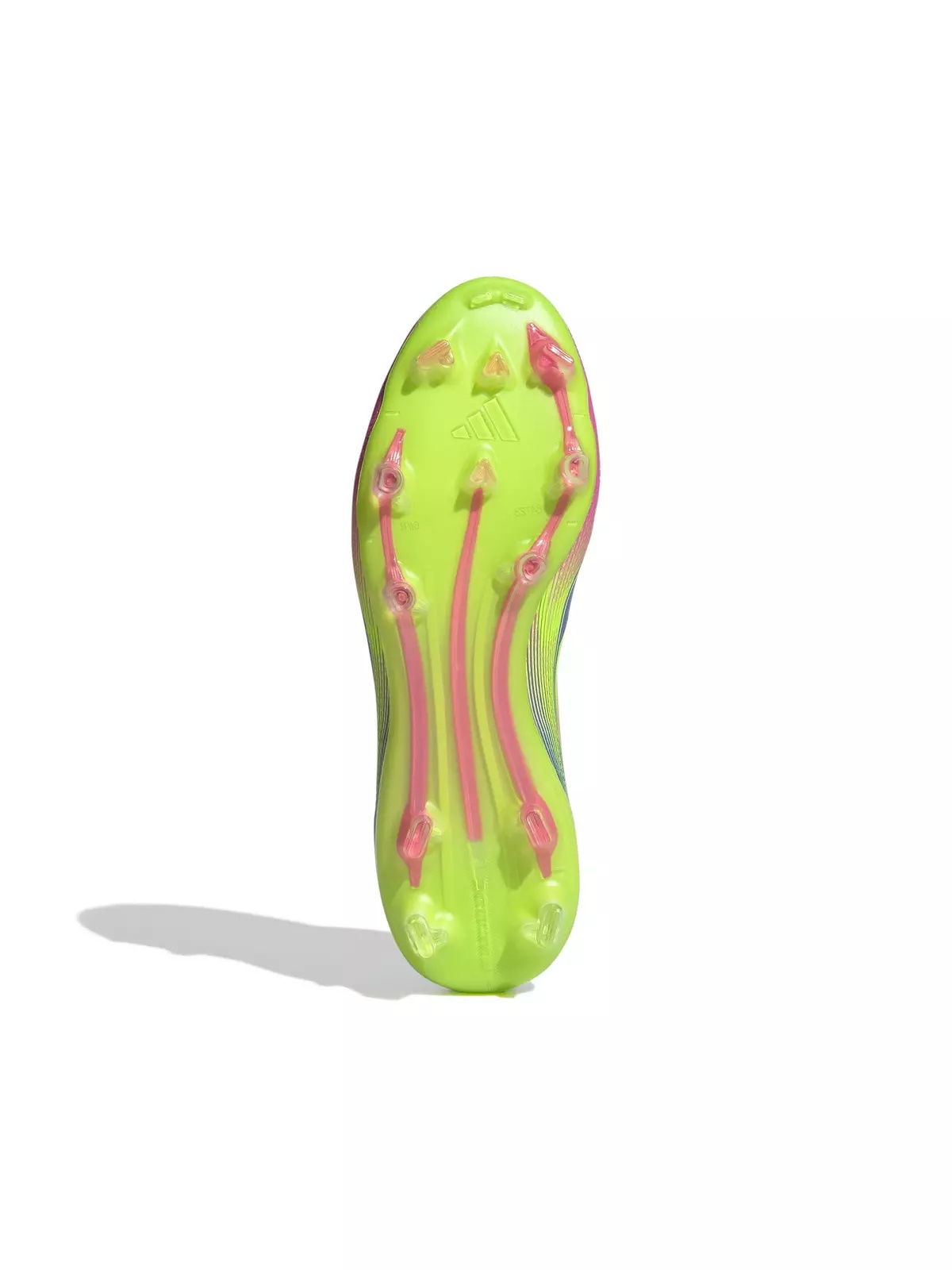 F50 Pro Mid FG "Blue Fusion/Lucid Lemon/Lucid Pink" Women's Soccer Cleat - 8