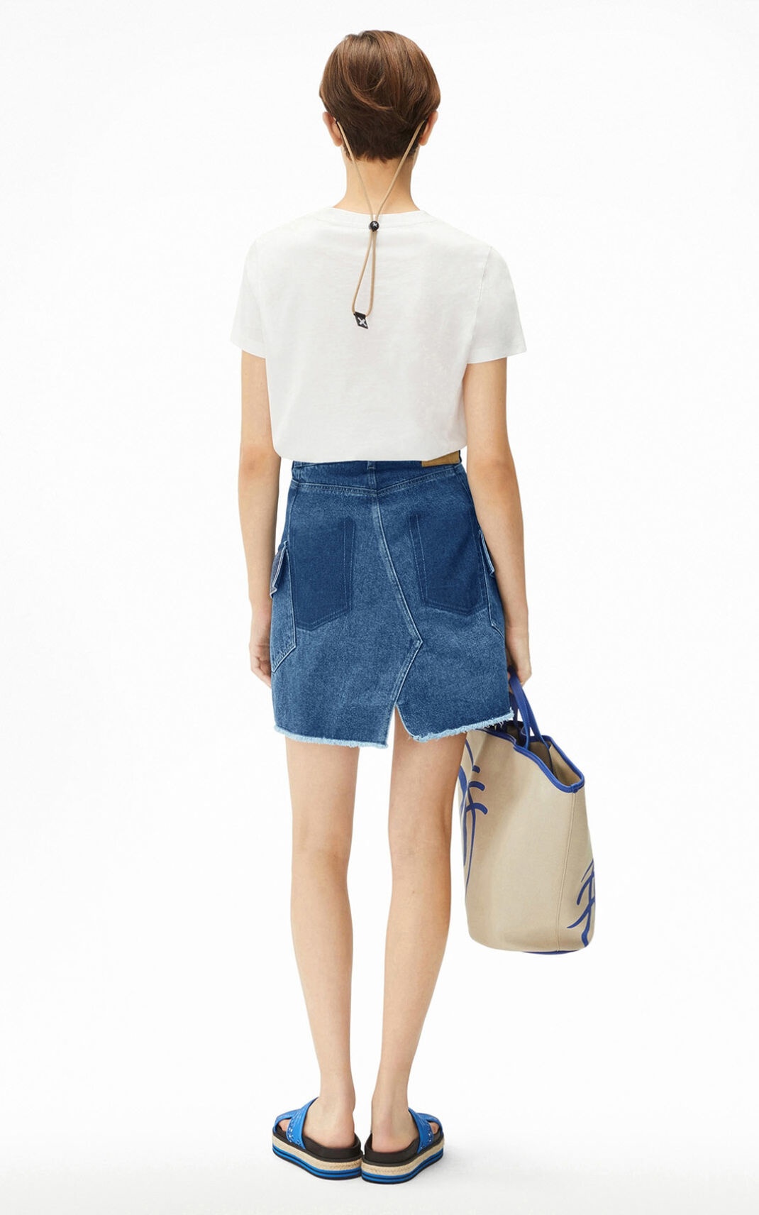 Tiger short denim skirt - 3