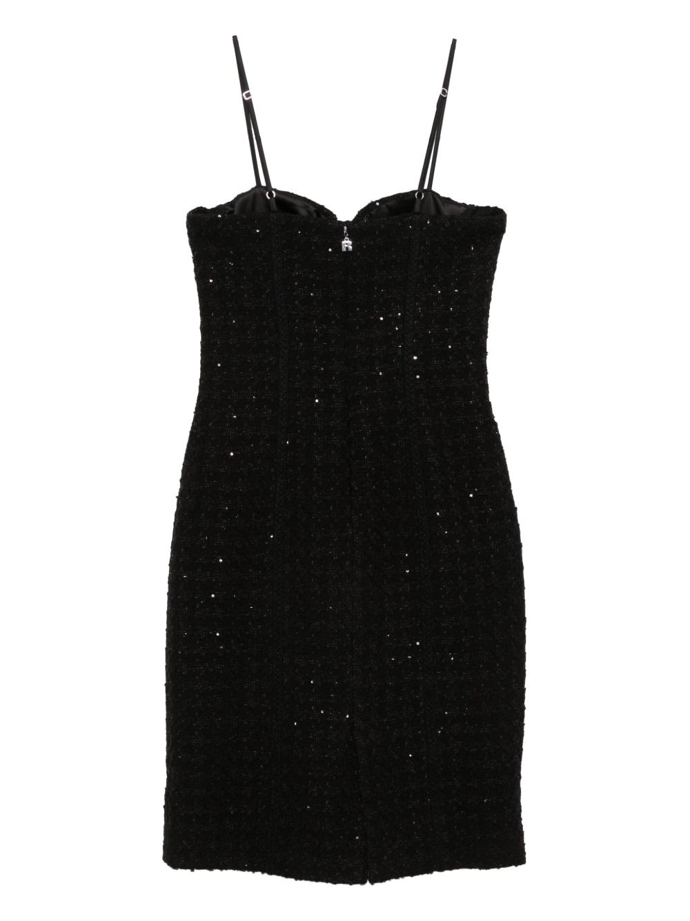 sequin-embellished bouclé midi dress - 2