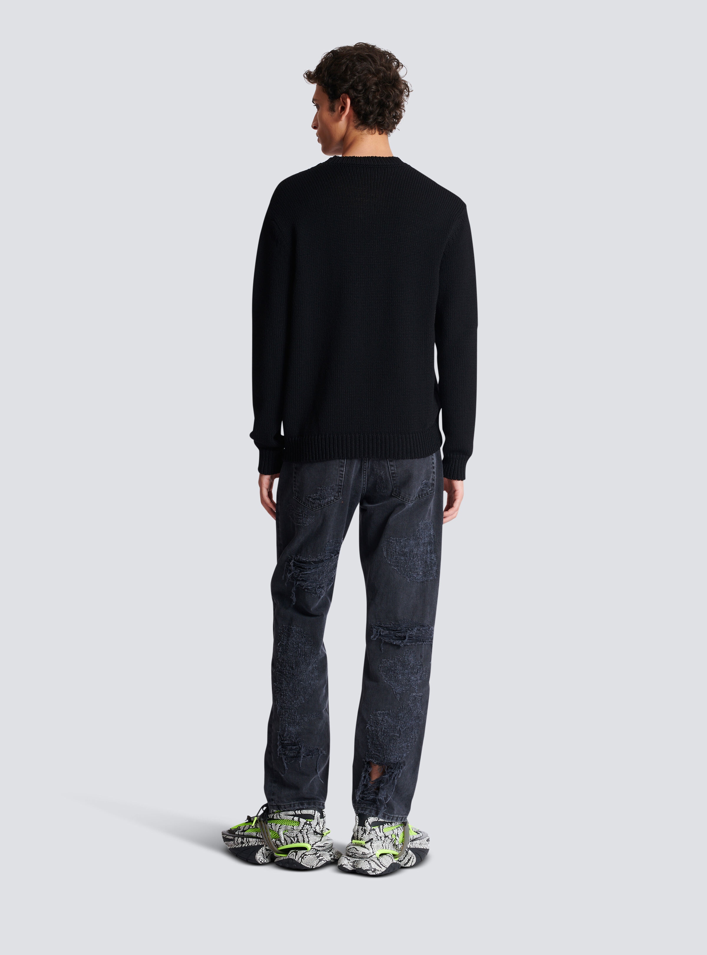 Balmain merino wool jumper - 4