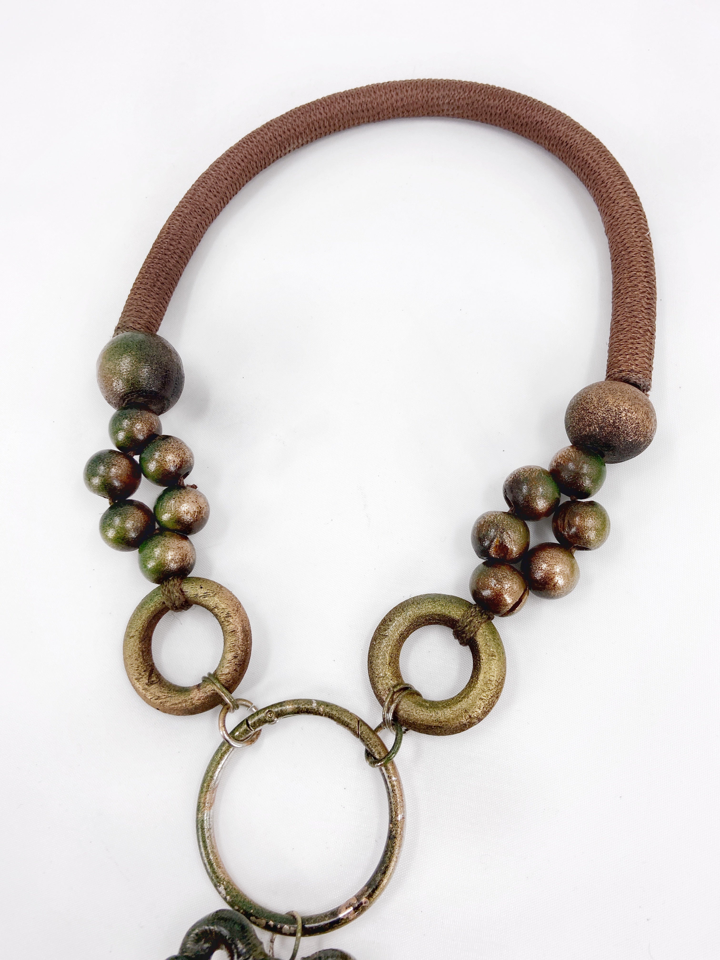 Jean Paul Gaultier 90S Sample 1/1 XXL Crucifix Cross Skull Giant Beaded Rings Necklace - 10