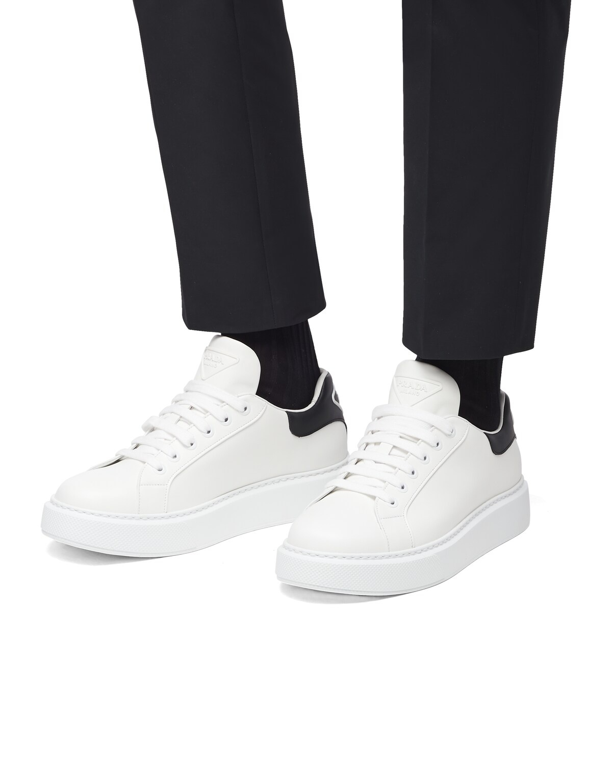 Prada Macro leather sneakers - 5