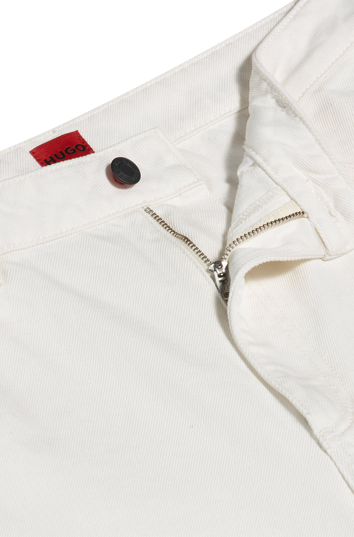 MODERN-FIT JEANS IN WHITE RIGID DENIM - 6