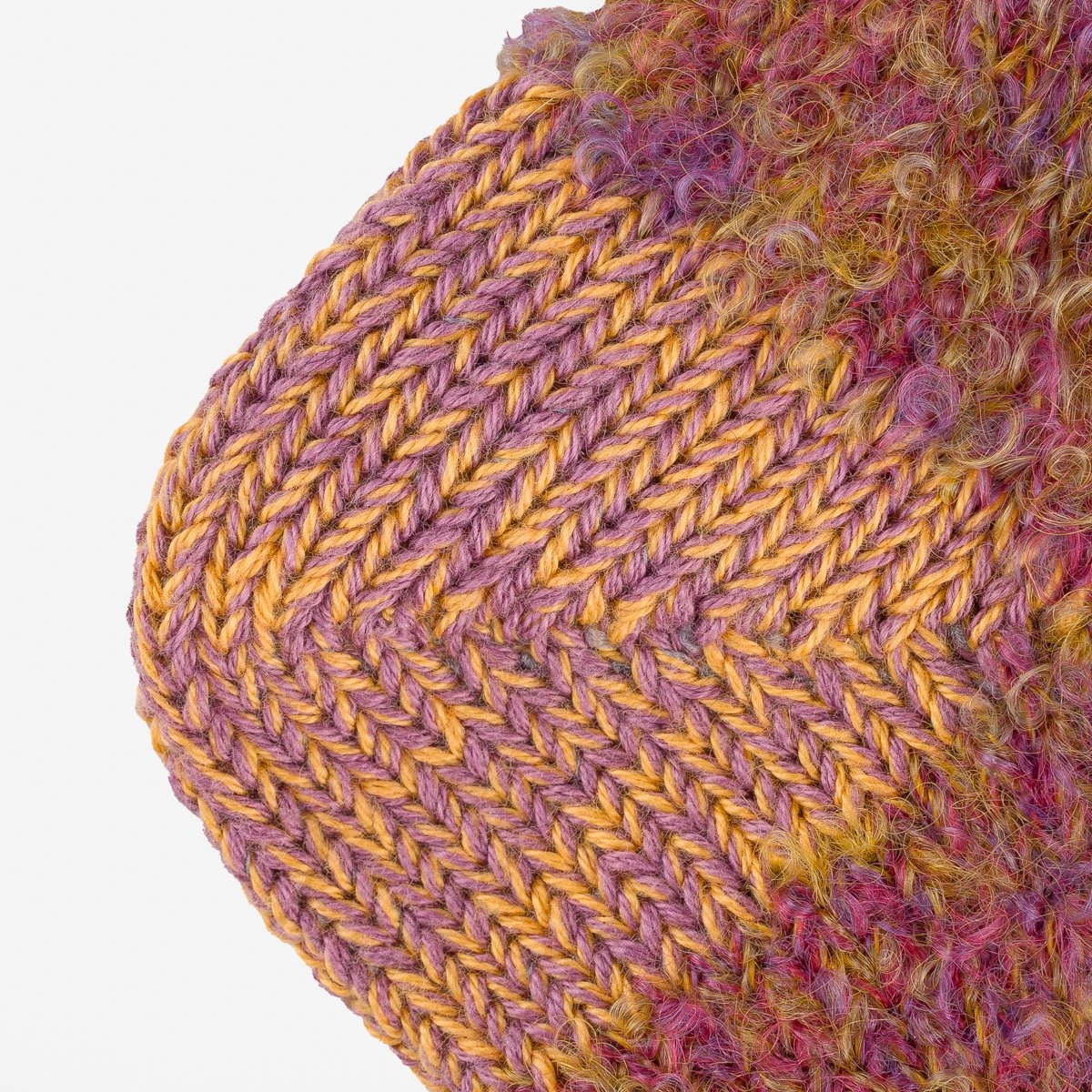 DEC-MOH-YEL Decka Mohair Wool Socks - Yellow - 3