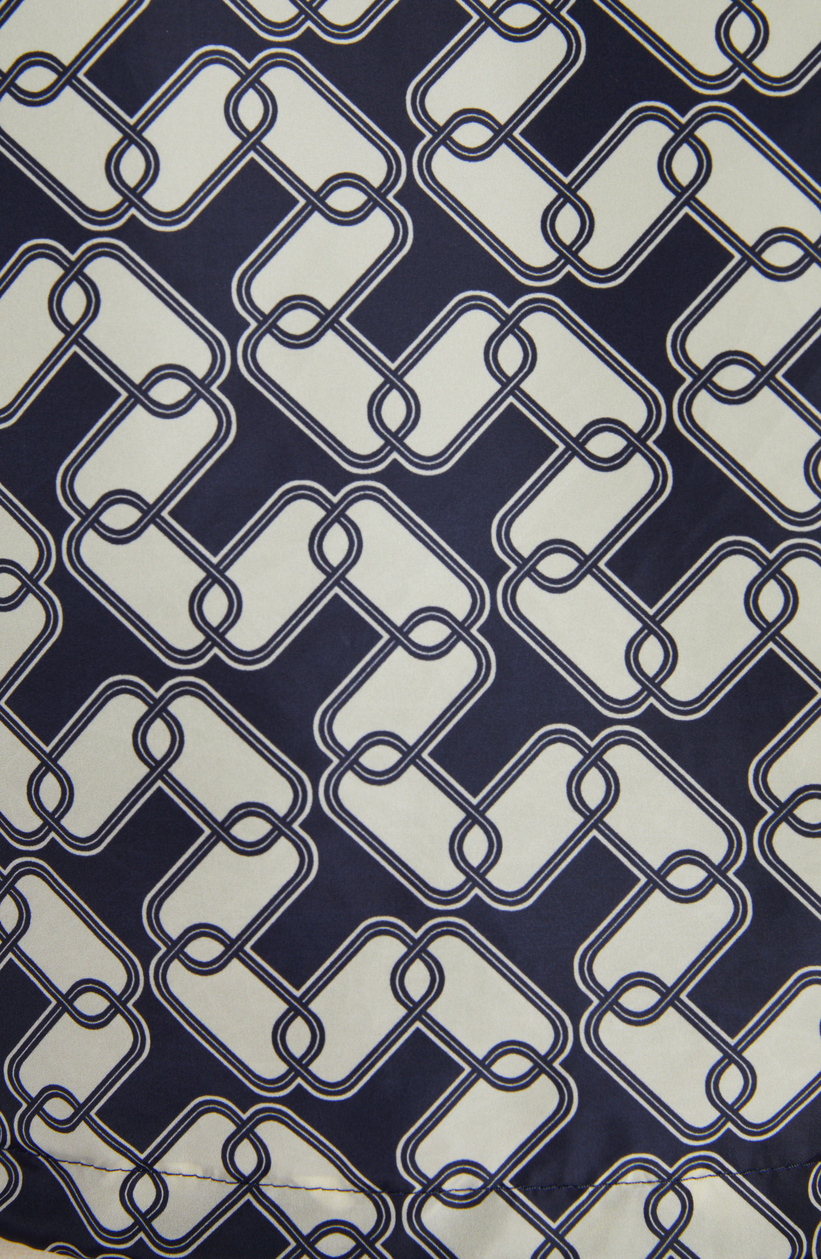 Marpessa Chain Link Print Hooded Windbreaker - 6