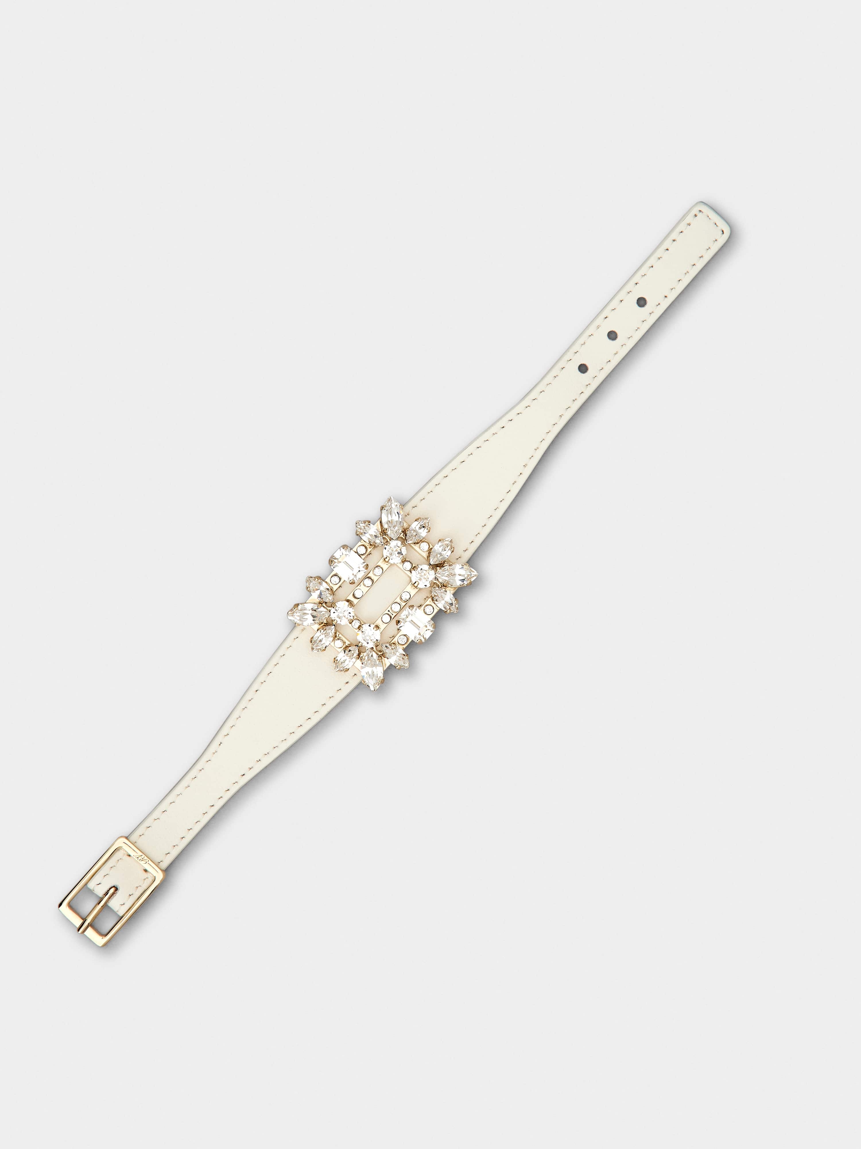 Broche Vivier Buckle Bracelet in Leather - 4