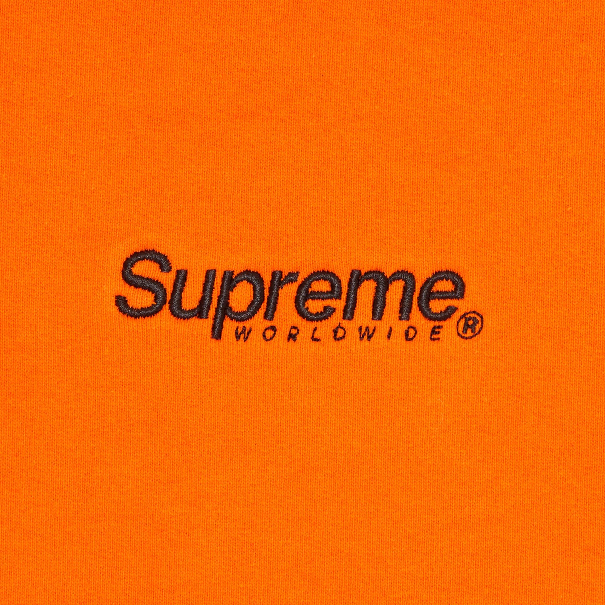 Supreme Worldwide Hooded Sweatshirt 'Dark Orange' - 3