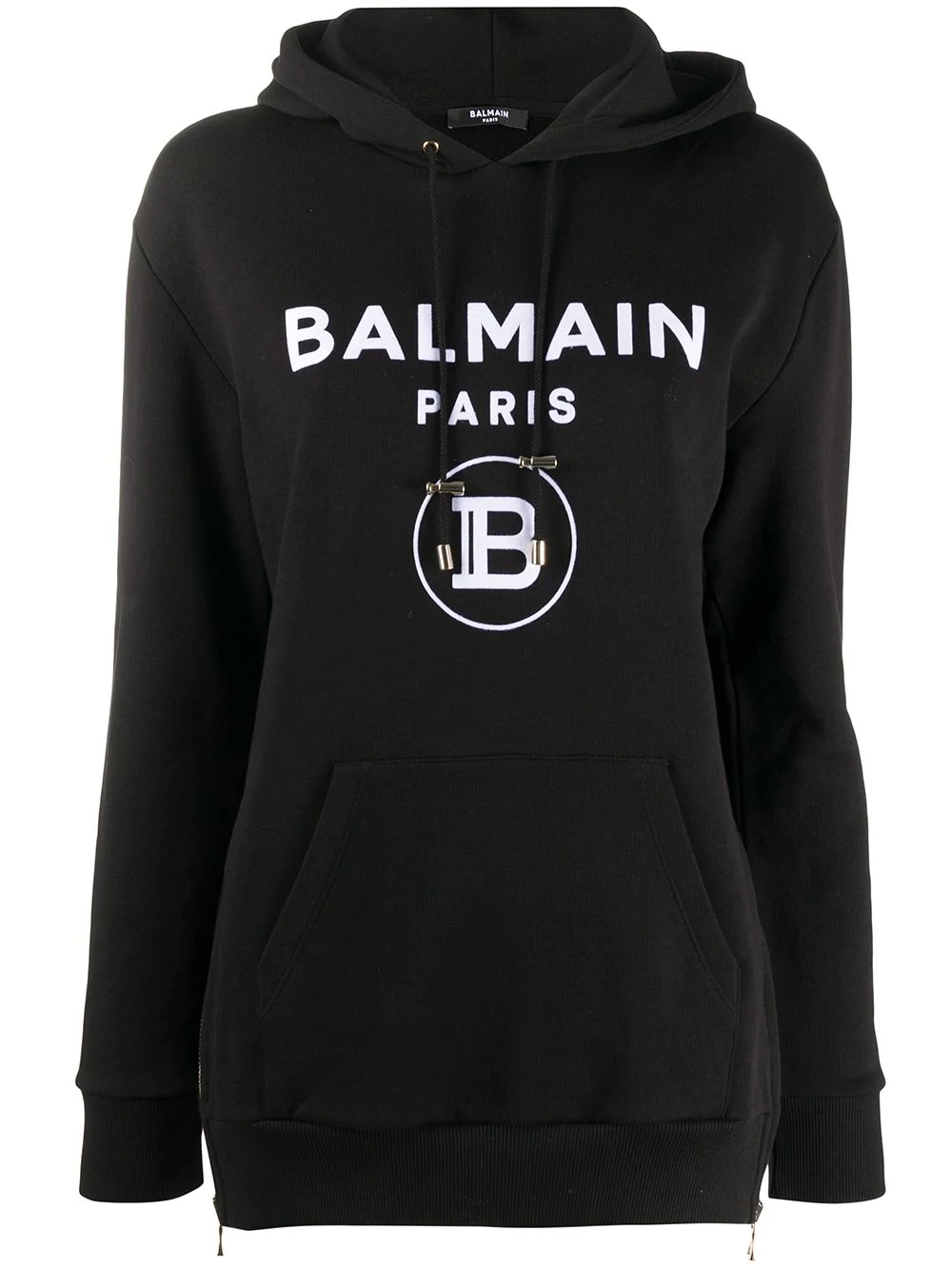 logo print hoodie - 1