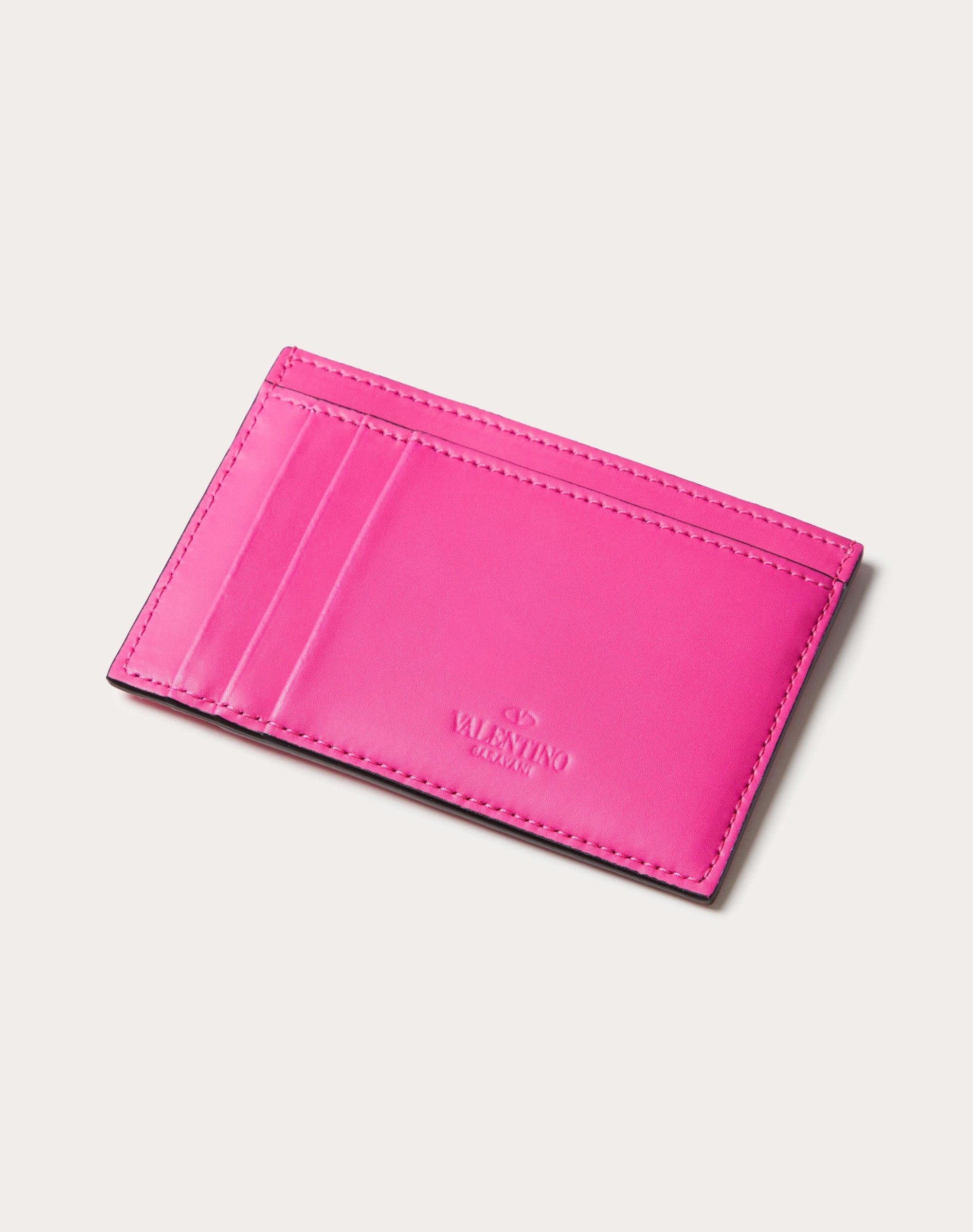 VLTN CALFSKIN CARD HOLDER - 3