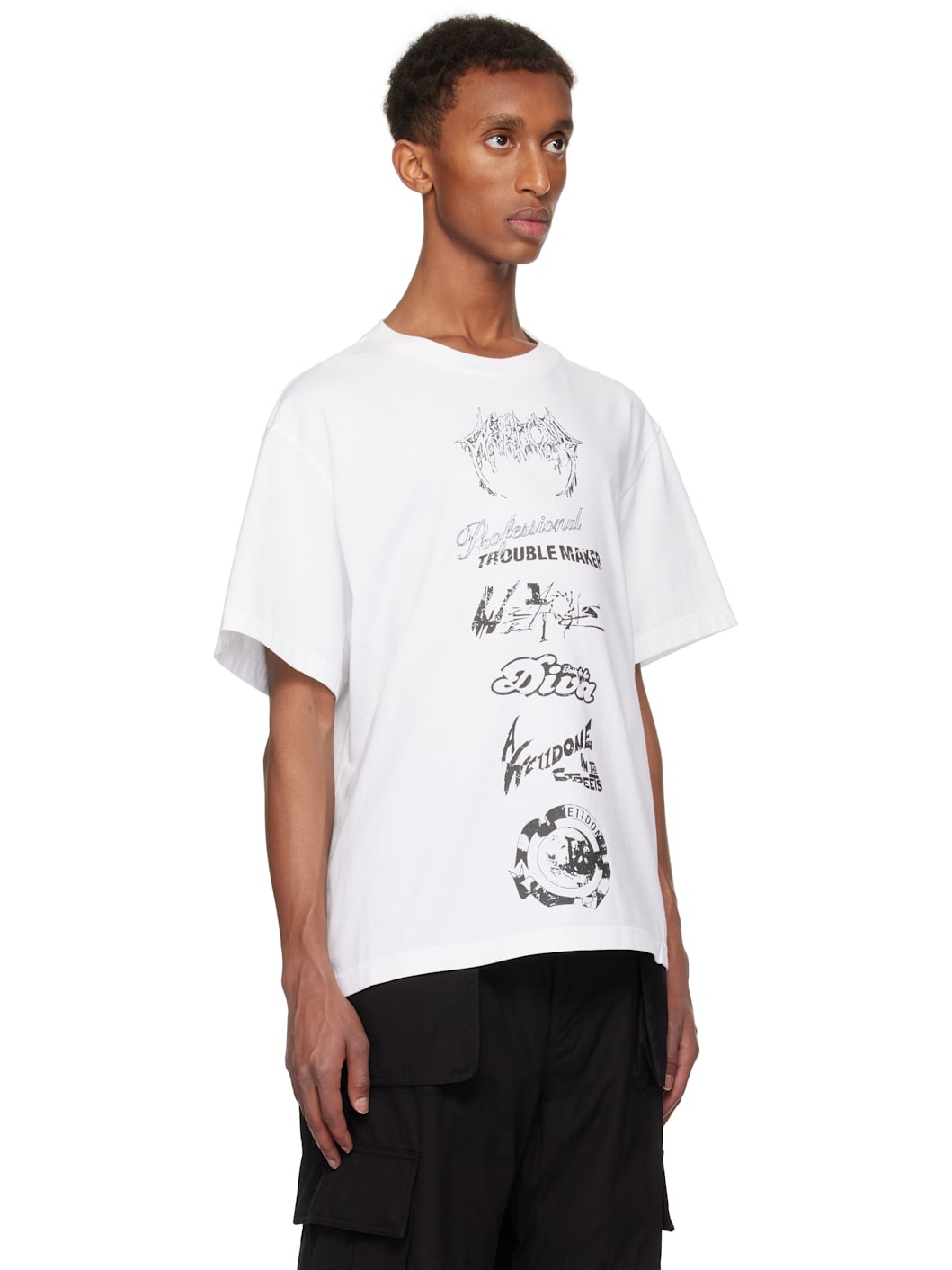 White Multi Logo T-shirt - 2