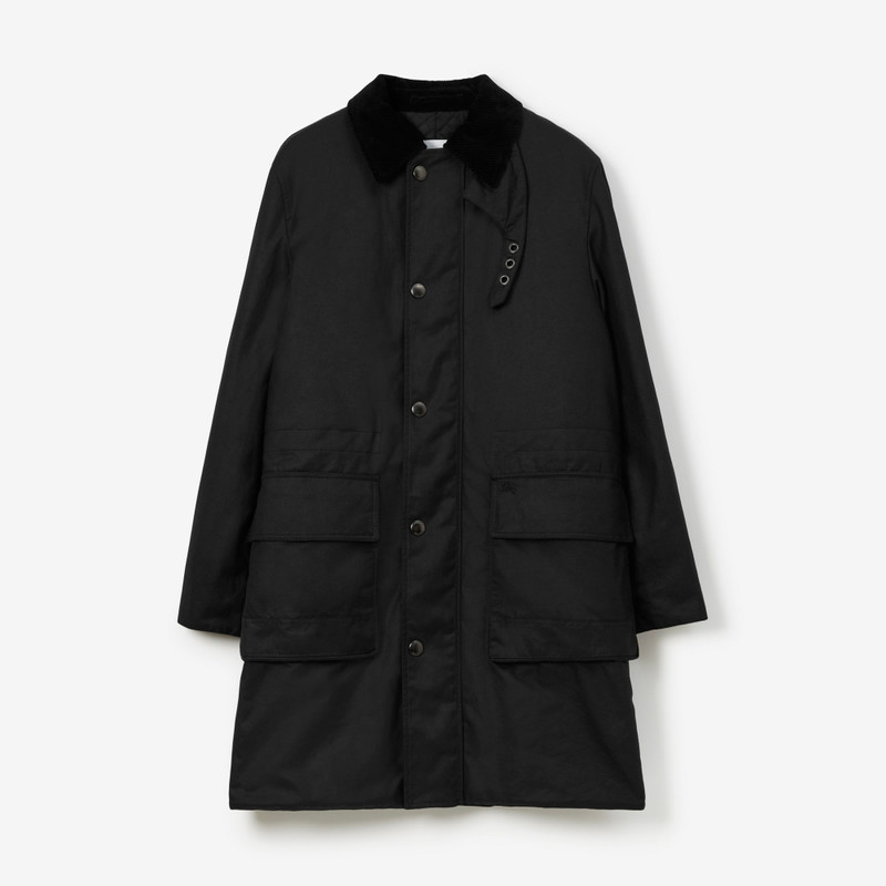EKD Motif Waxed Cotton Car Coat 1