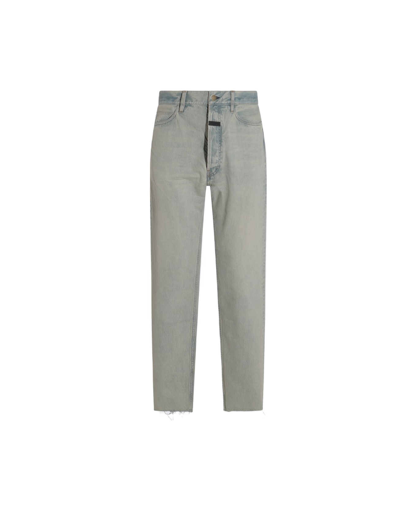 Light Blue Vintage Cotton Denim Jeans - 1
