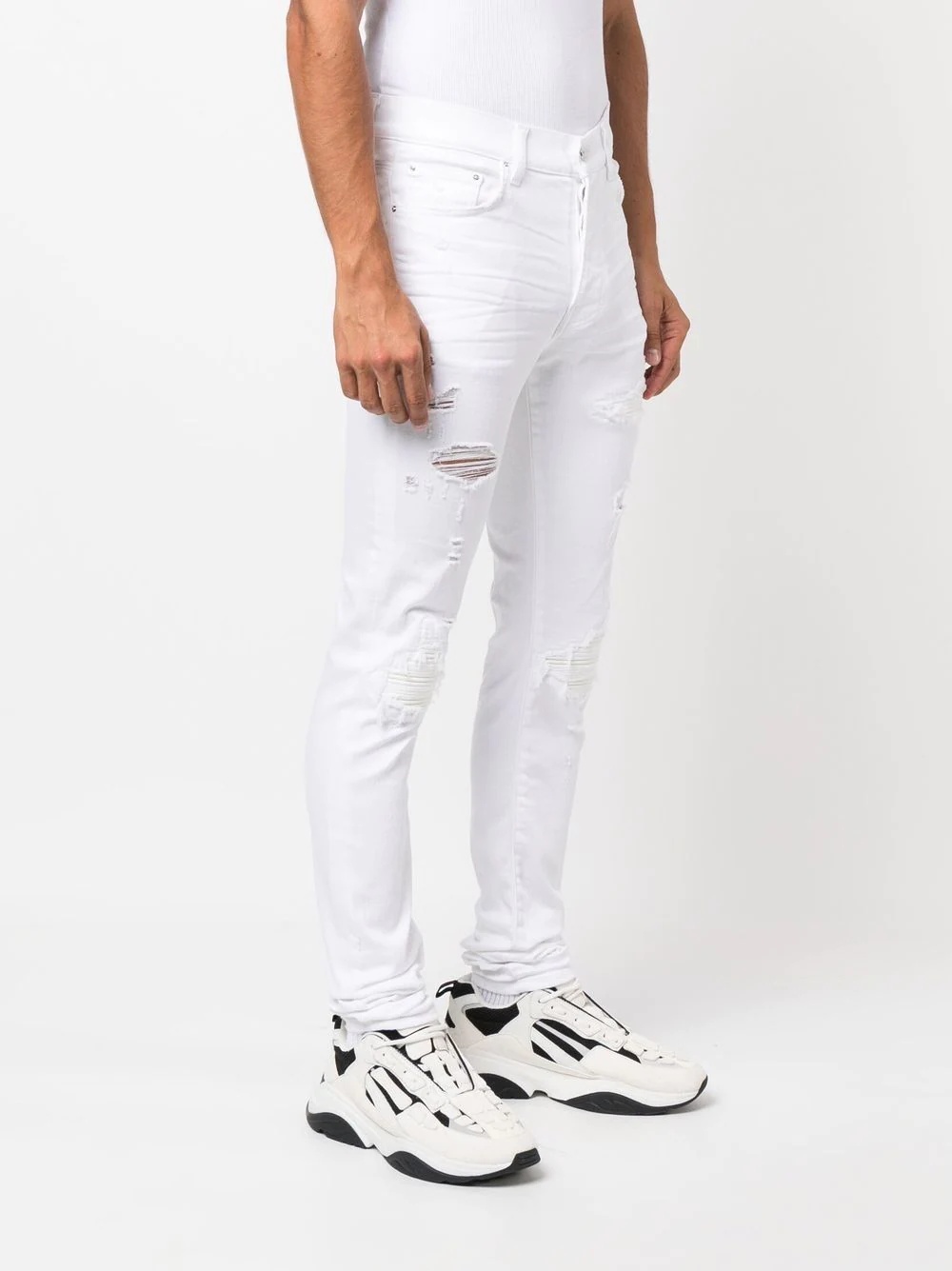 MX1 Skinny Denim Jeans "White" - 3