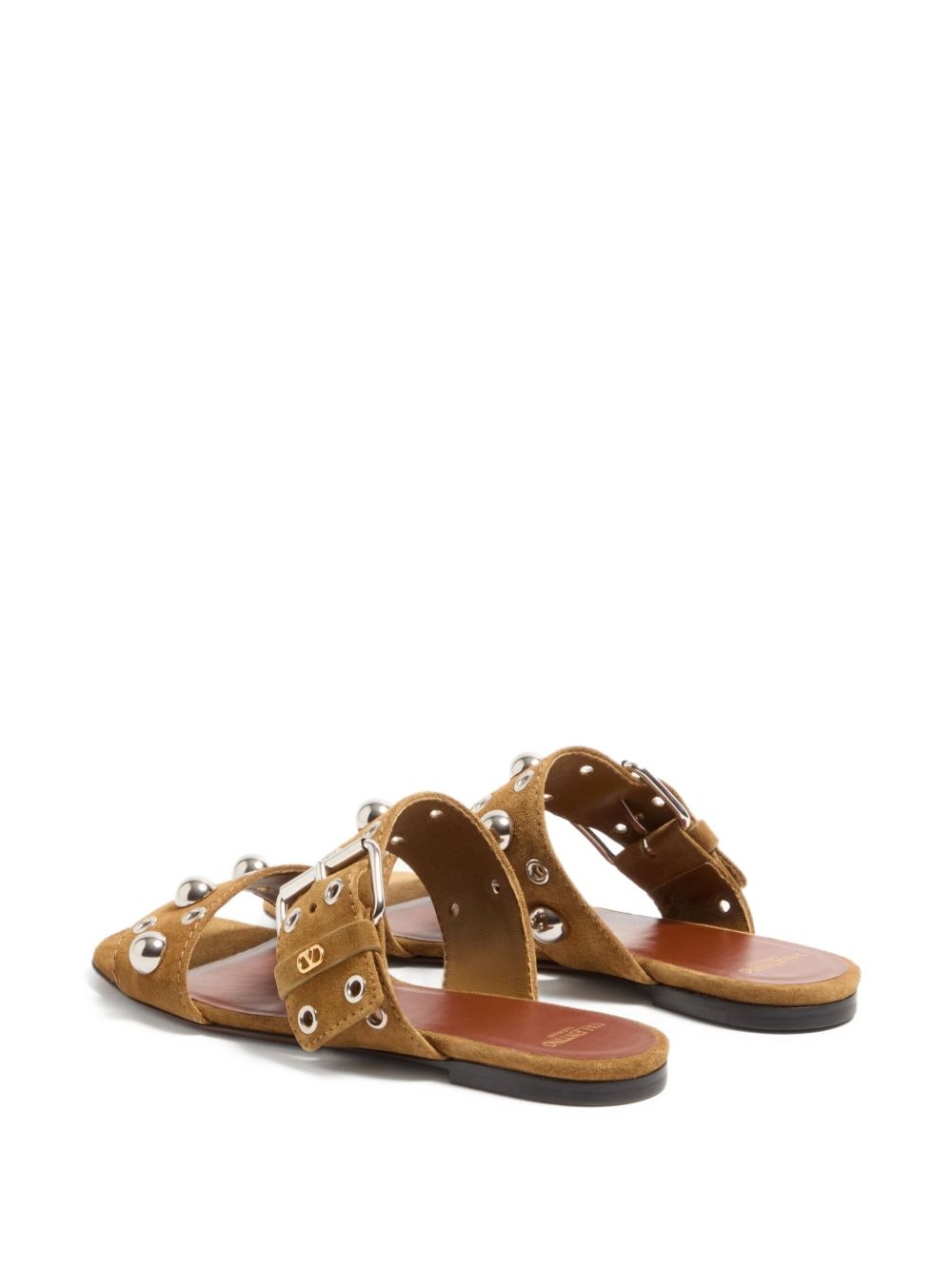NELLCÔTE CRUST LEATHER SLIDE SANDAL - 3