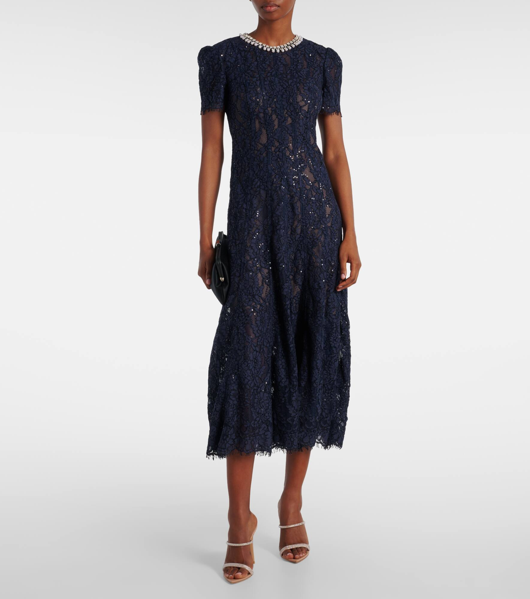 Embellished lace midi dress - 2