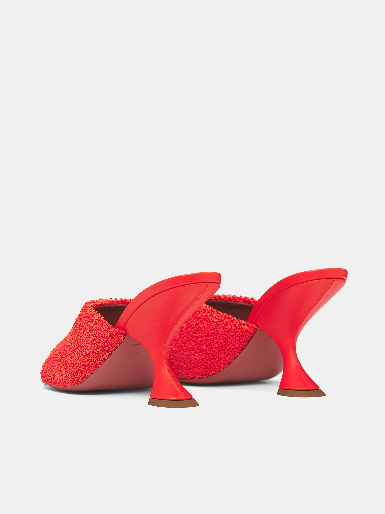 Oragne Raffia Taylor 90 Slippers - 5