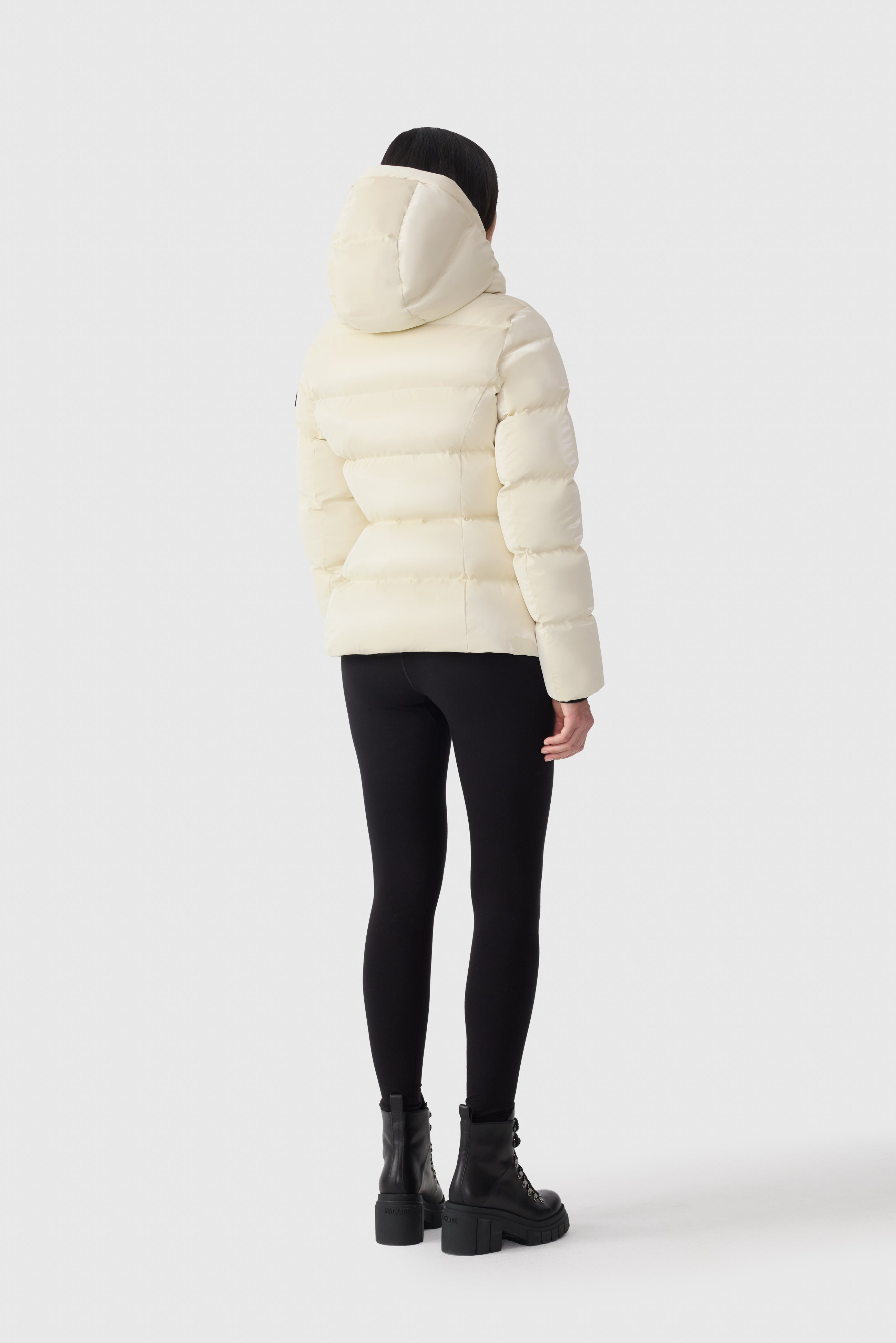 MADALYN-GLO High-Gloss Down Jacket With Removable Hood - 4