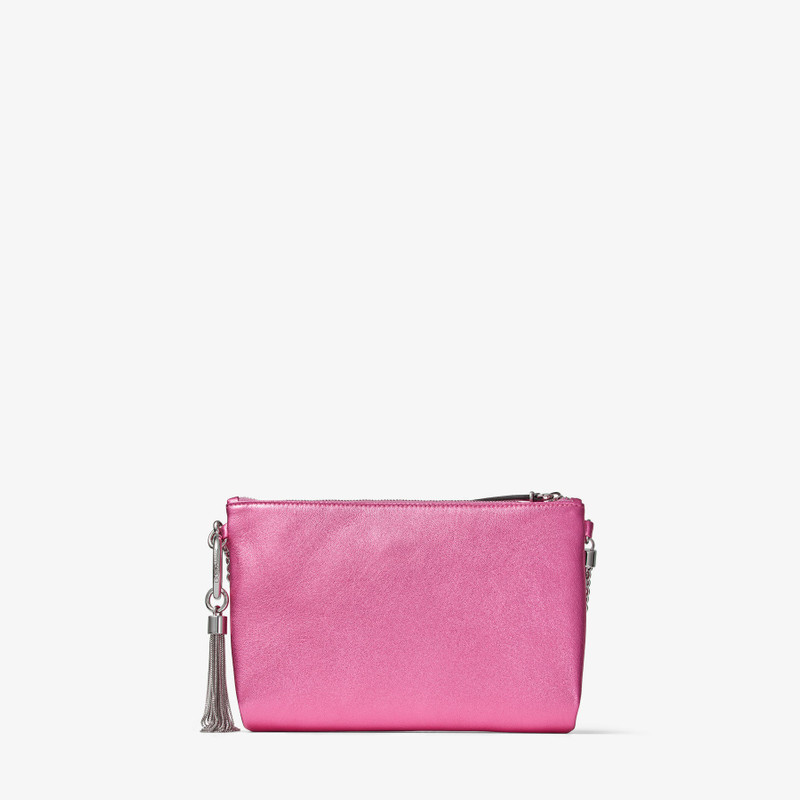 Callie Mini
Candy Pink Metallic Nappa Leather Mini Clutch Bag 8