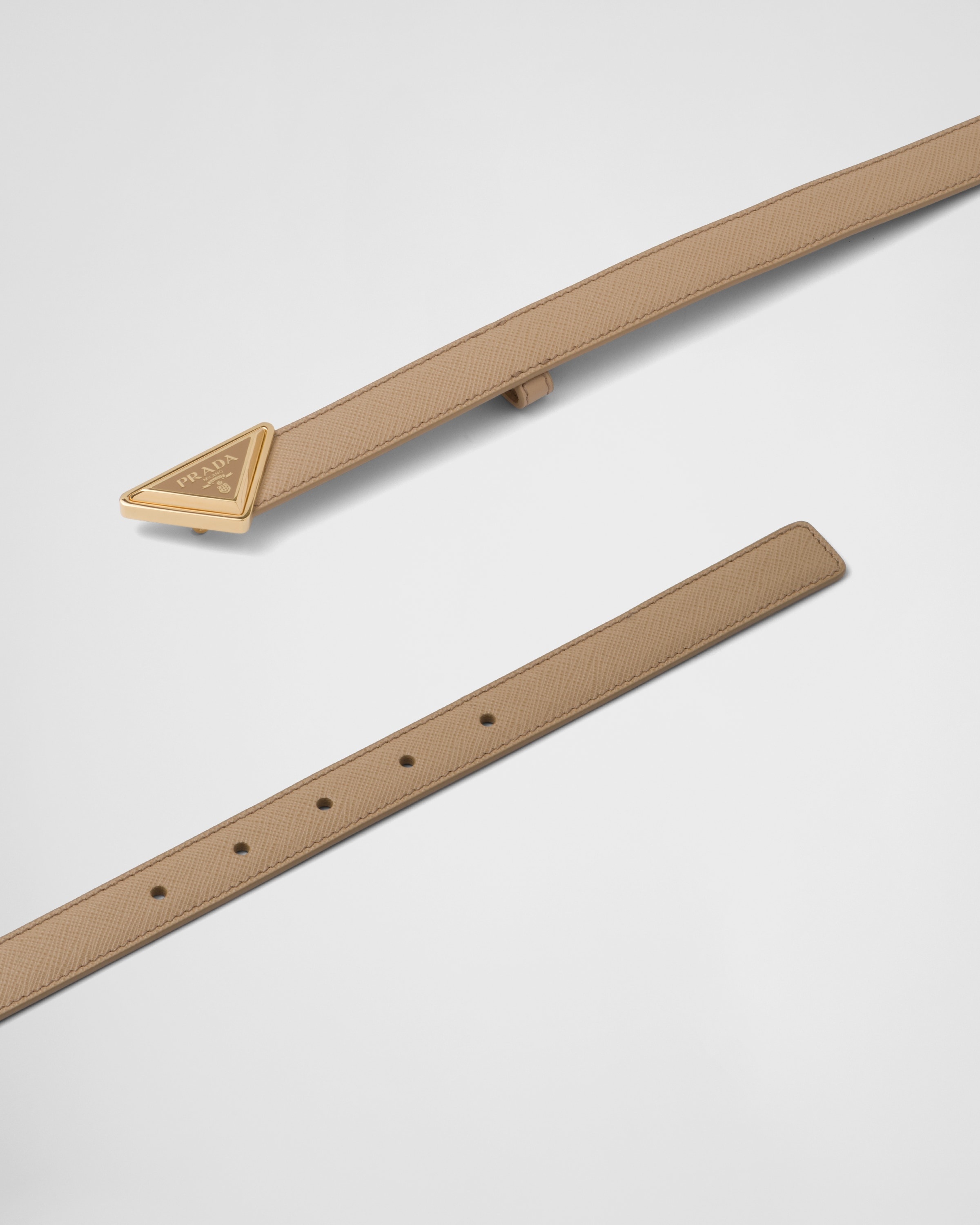 Saffiano leather belt - 4