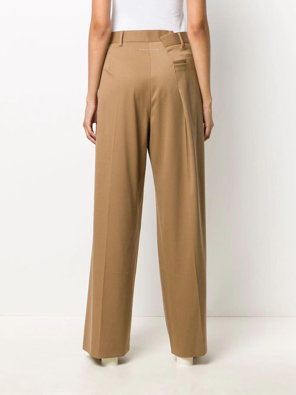 high-waisted straight leg trousers - 4