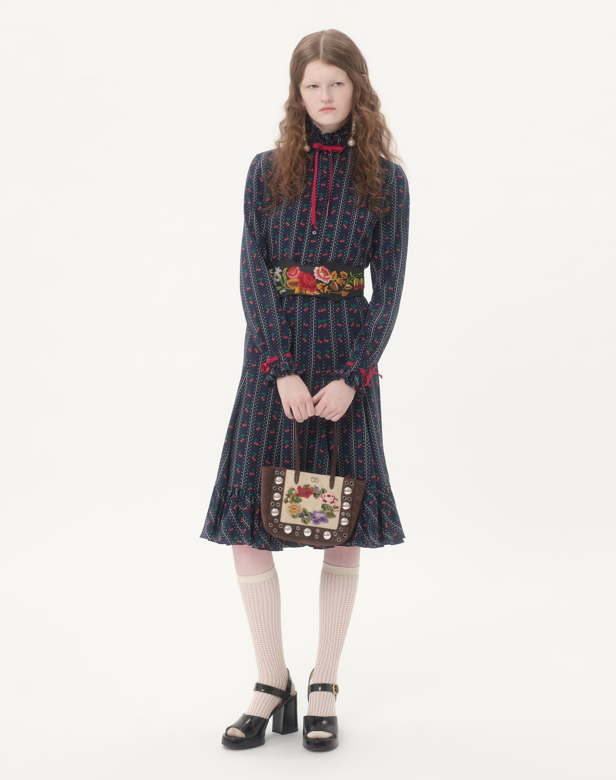 VALENTINO GARAVANI NELLCÔTE MINI EMBROIDERED SHOPPING BAG - 2